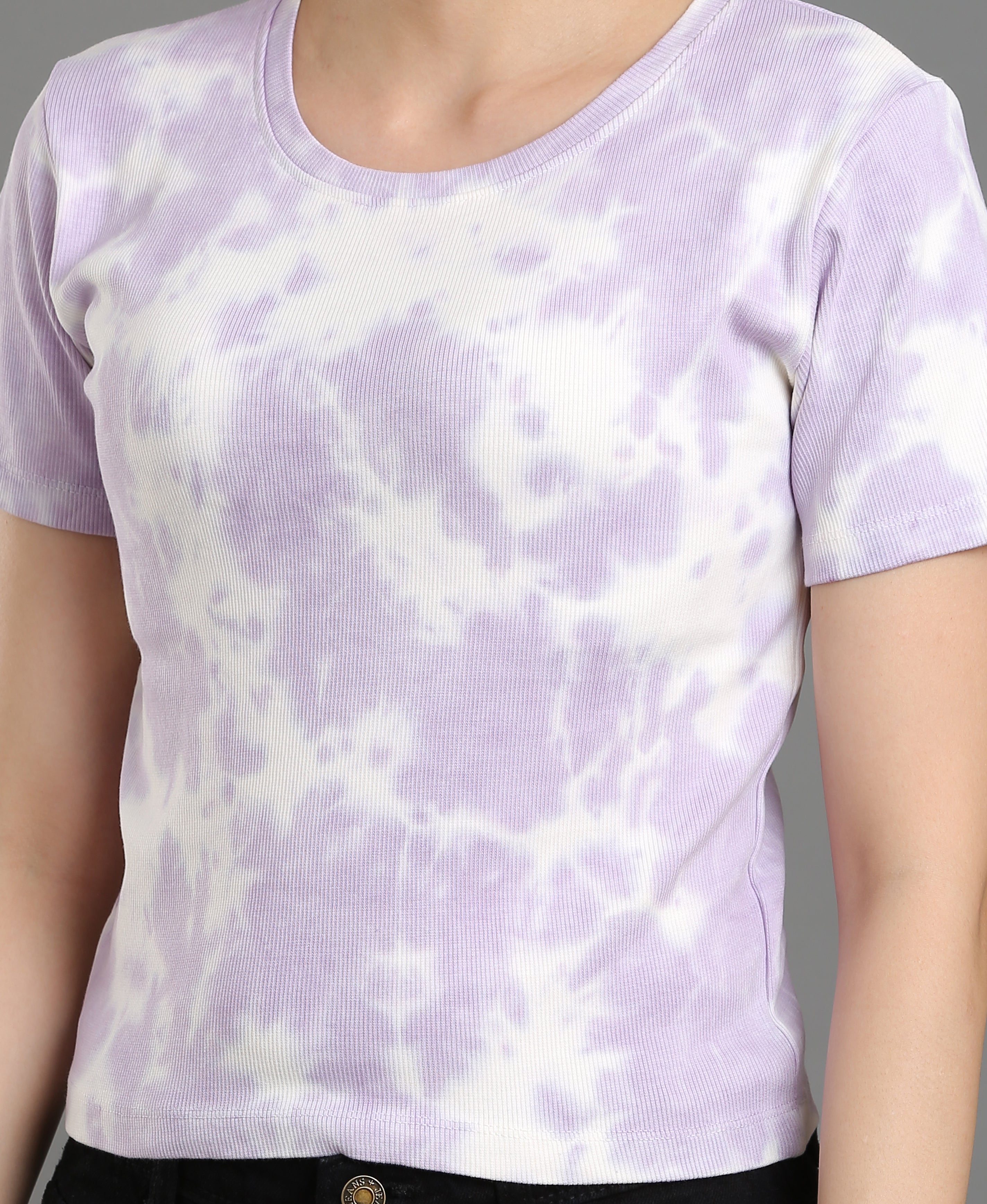 Amethyst Rib Knit Tee