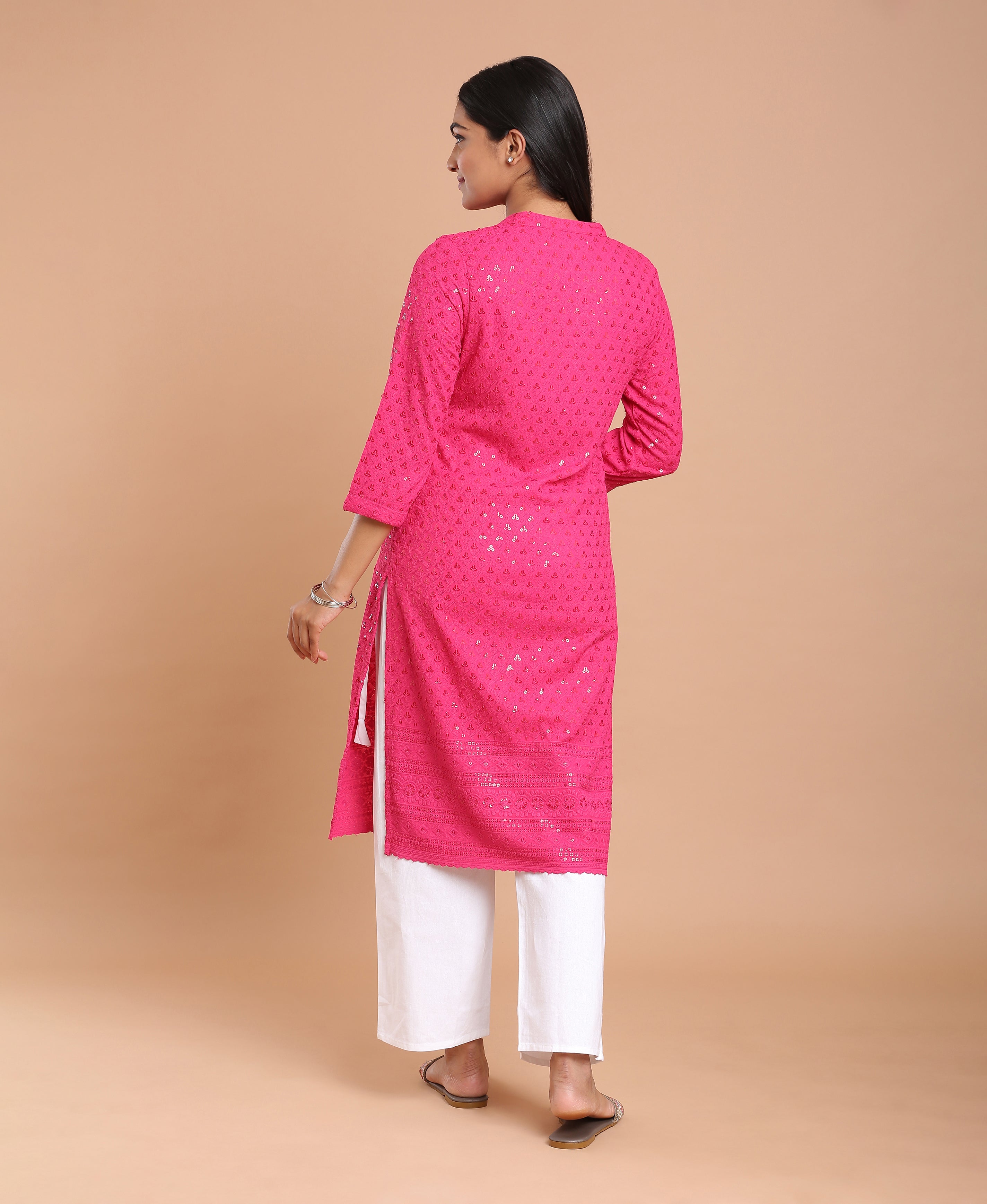 Magenta Grace Rayon Kurti