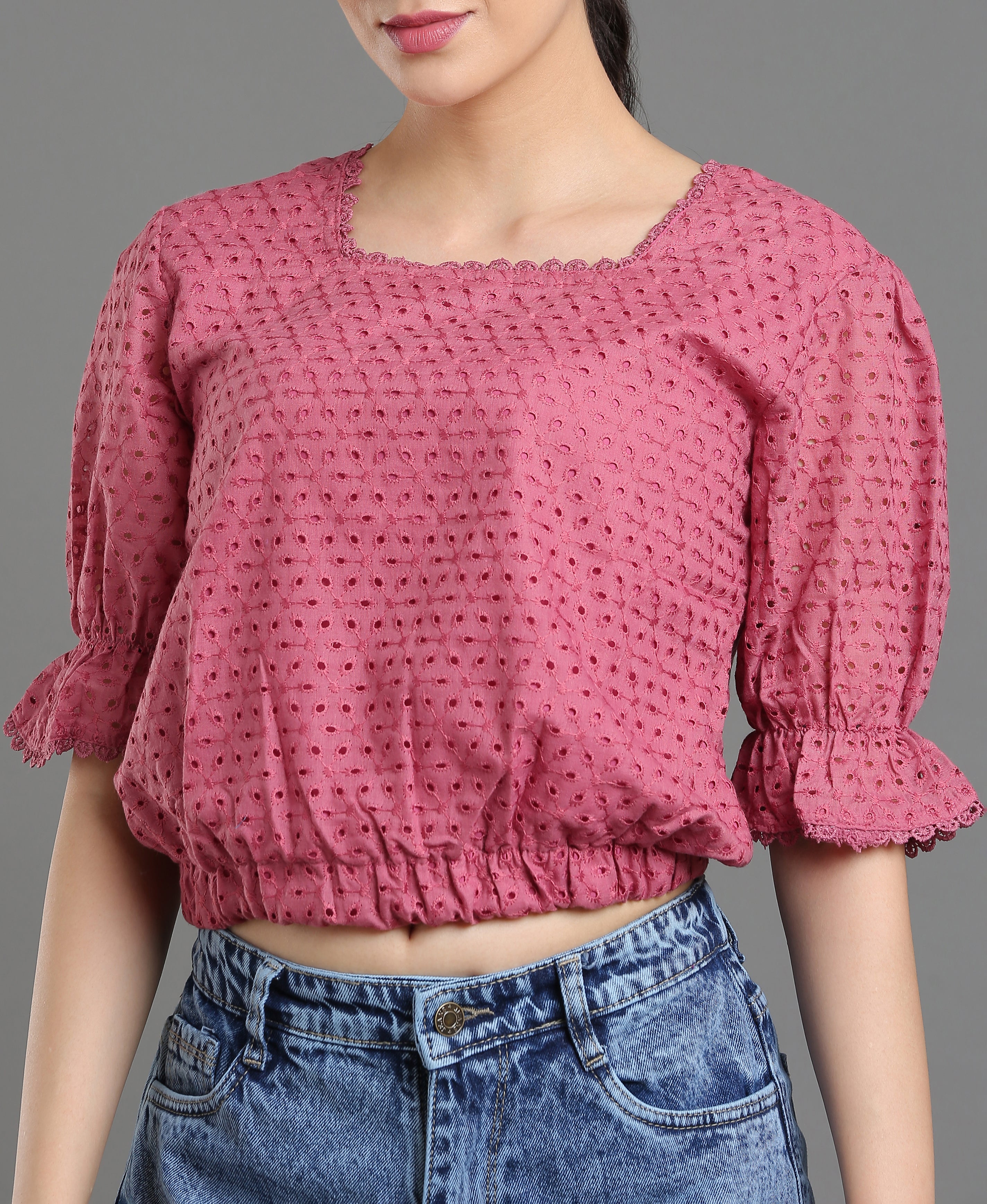 Onion Lace Blend Crop Top