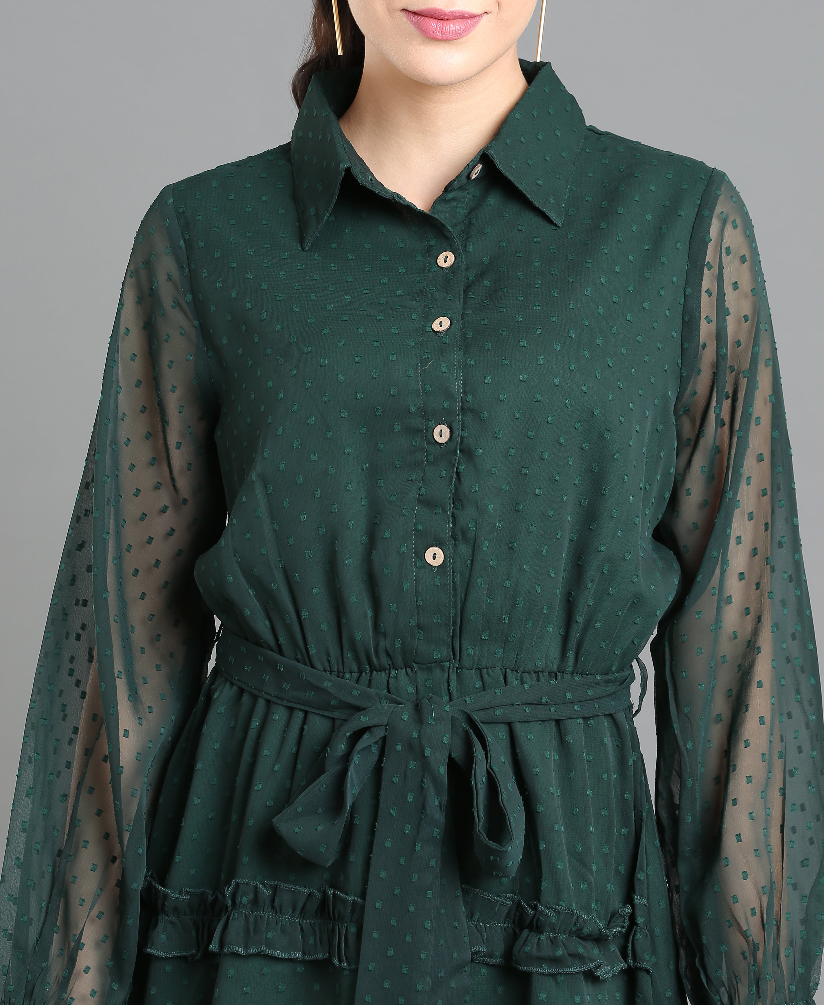 Emerald Layers Short Dress