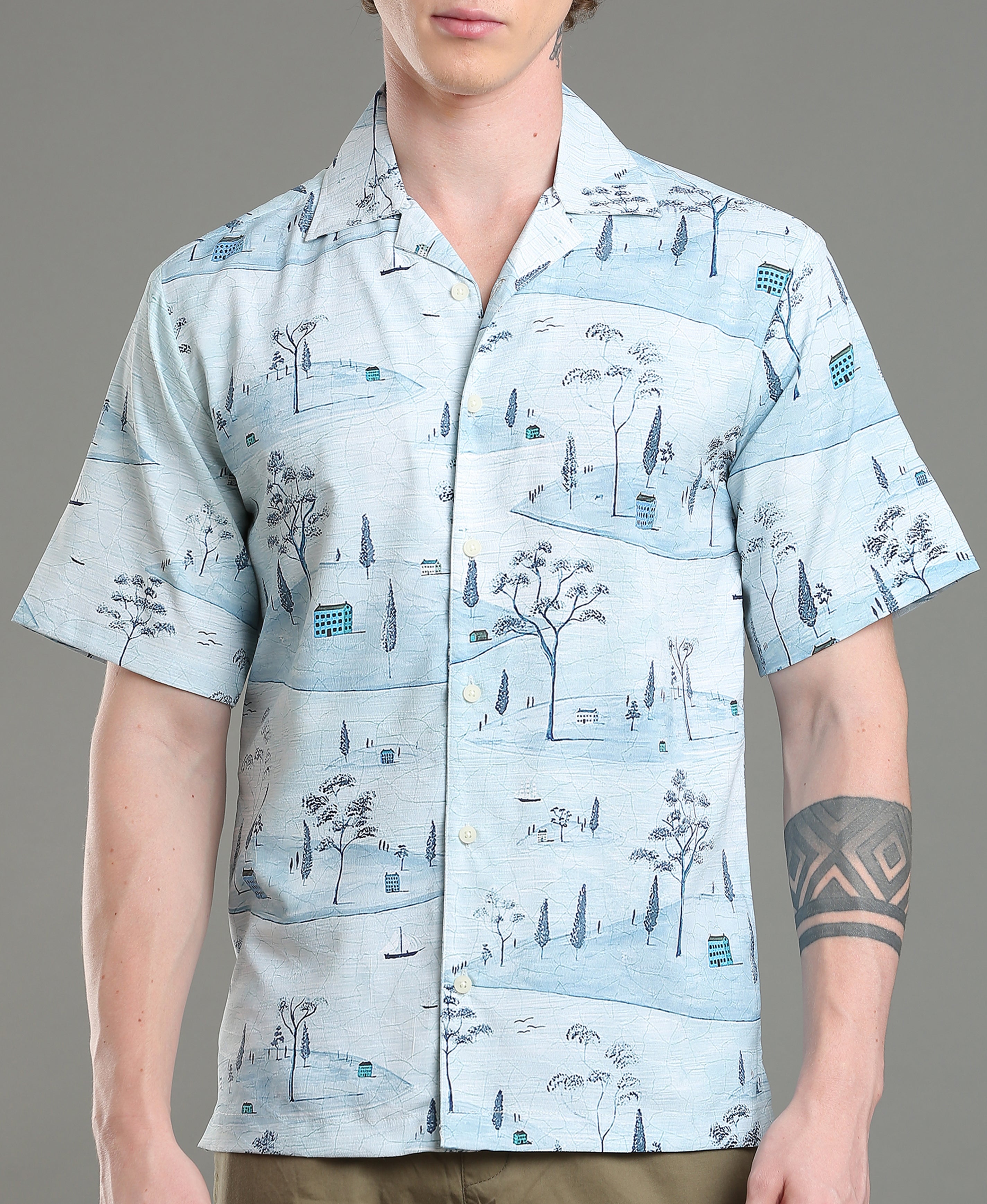Heritage Weave Cuban Shirt