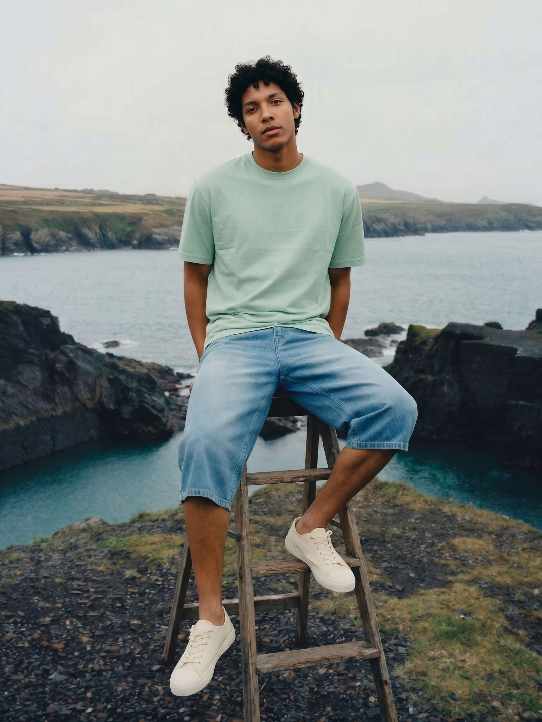 Men's S/J 200Gsm Mint Relaxed Fit T Shirt