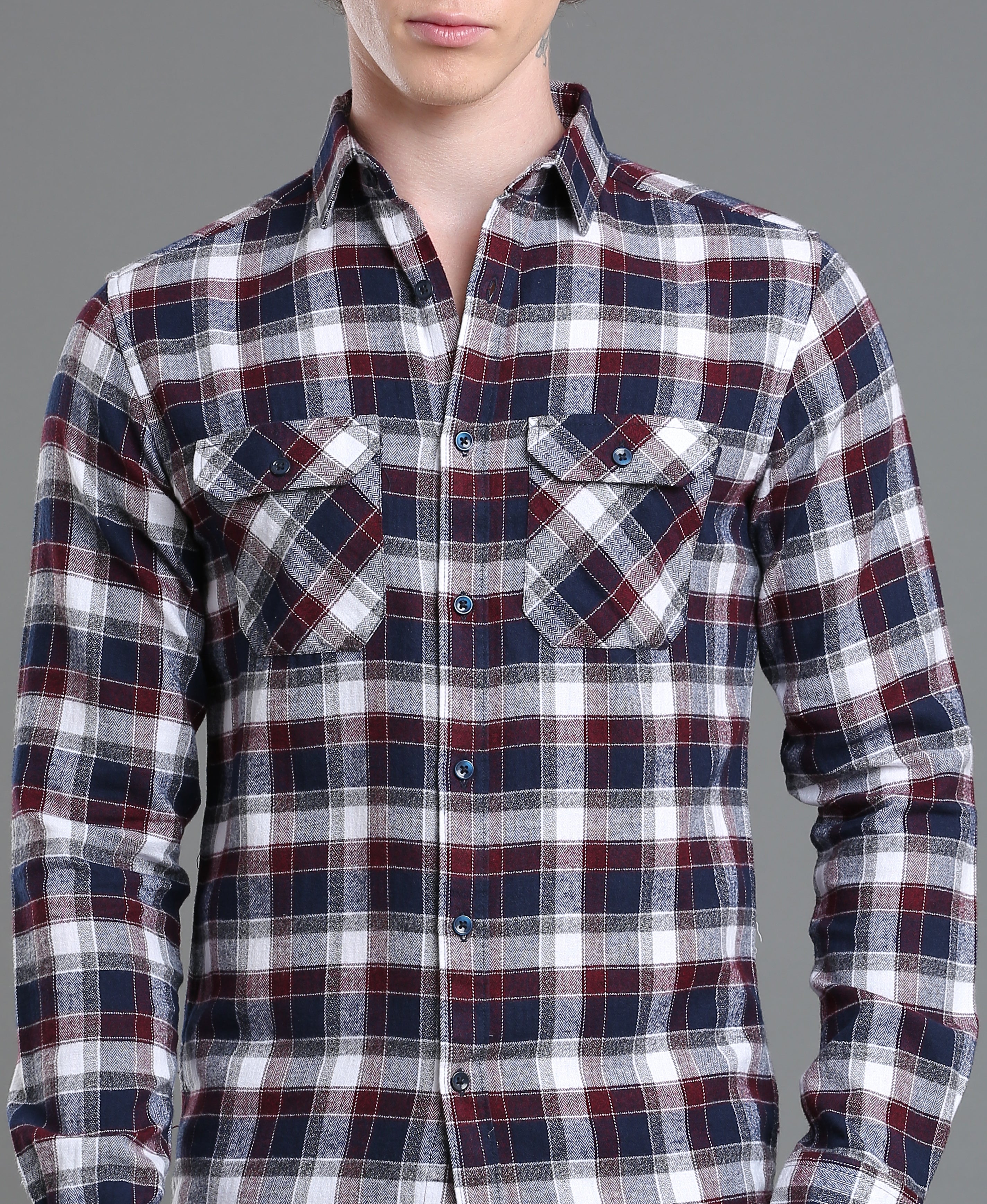 Navy Essential Slim Shirt