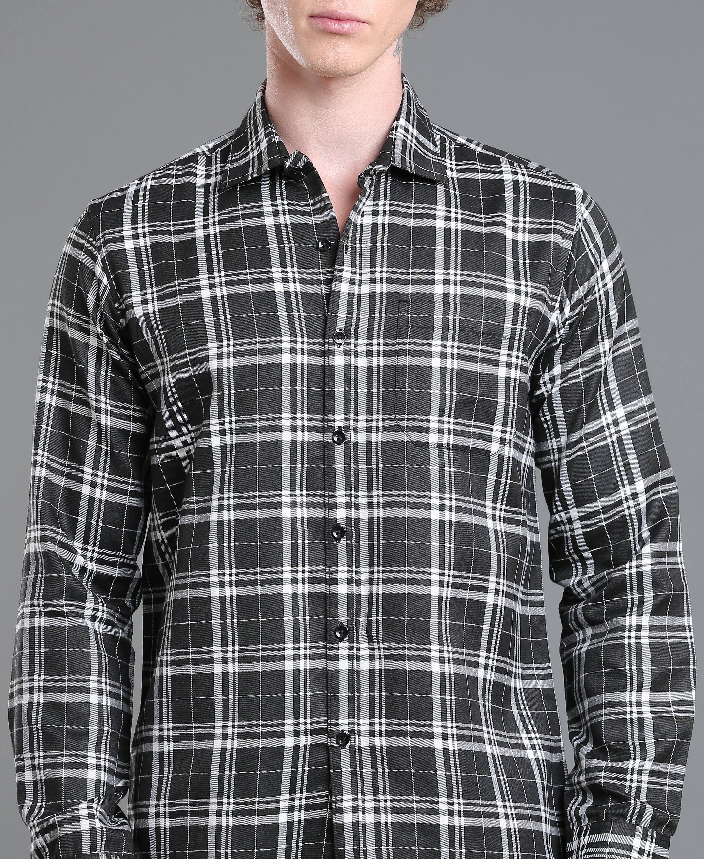 Onyx Check Tailored Shirt