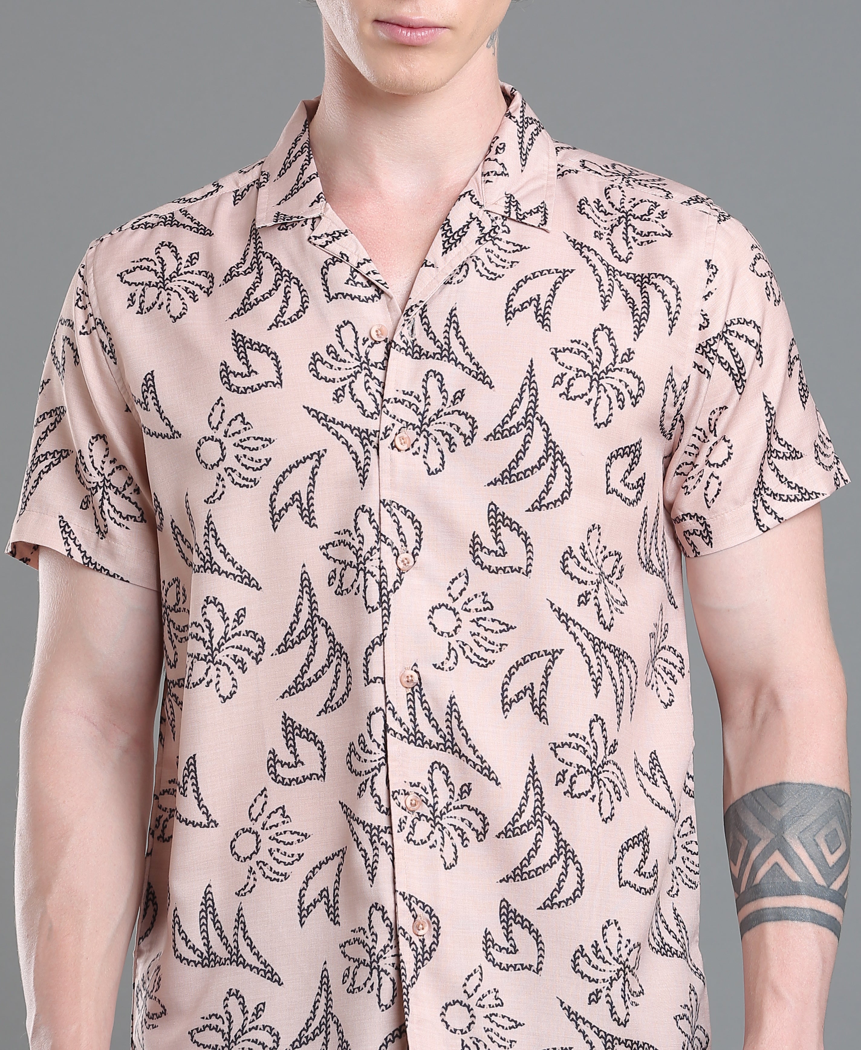 Onyx Print Drop Shoulder Shirt