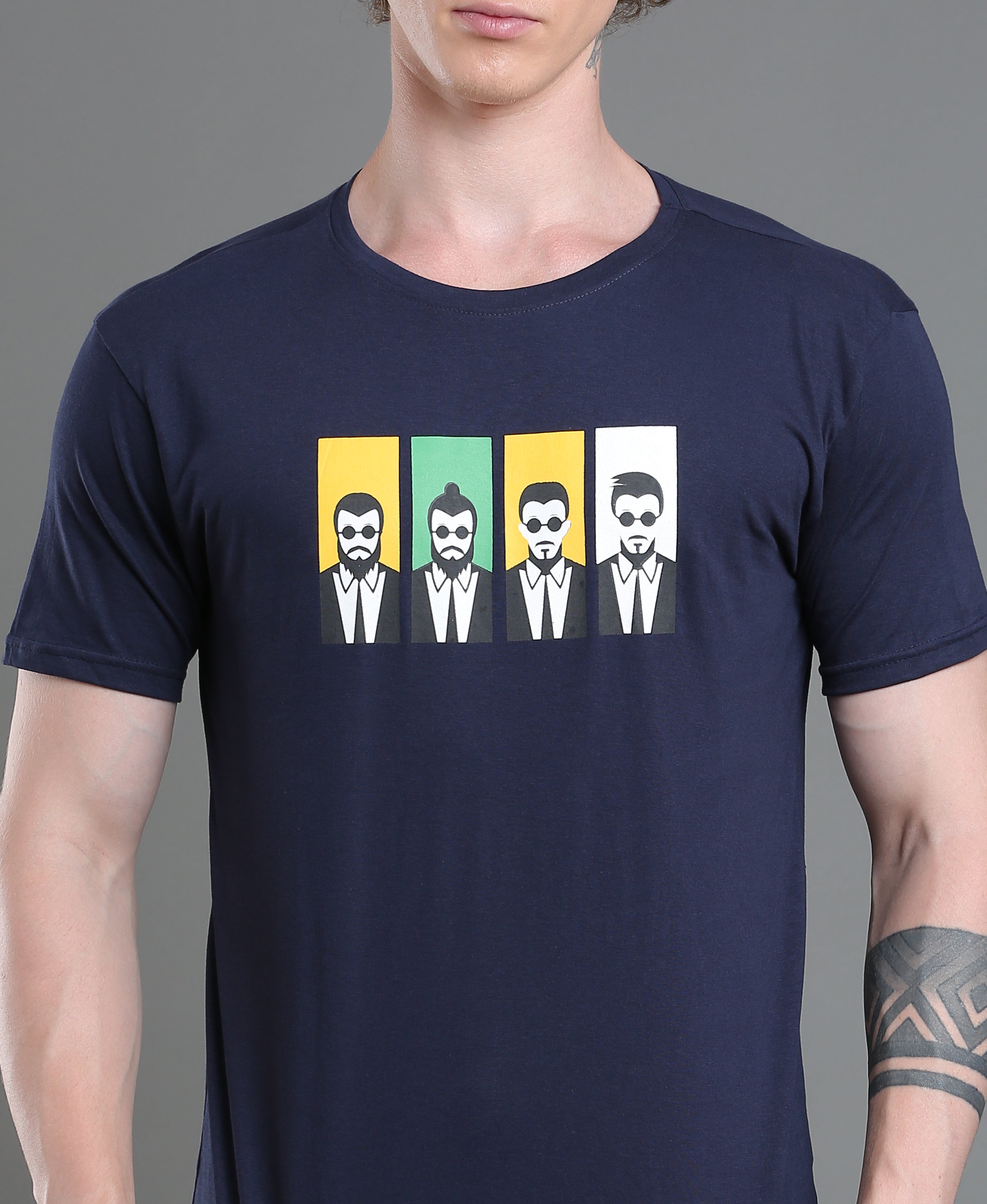Ink Shade Chest Print Tee