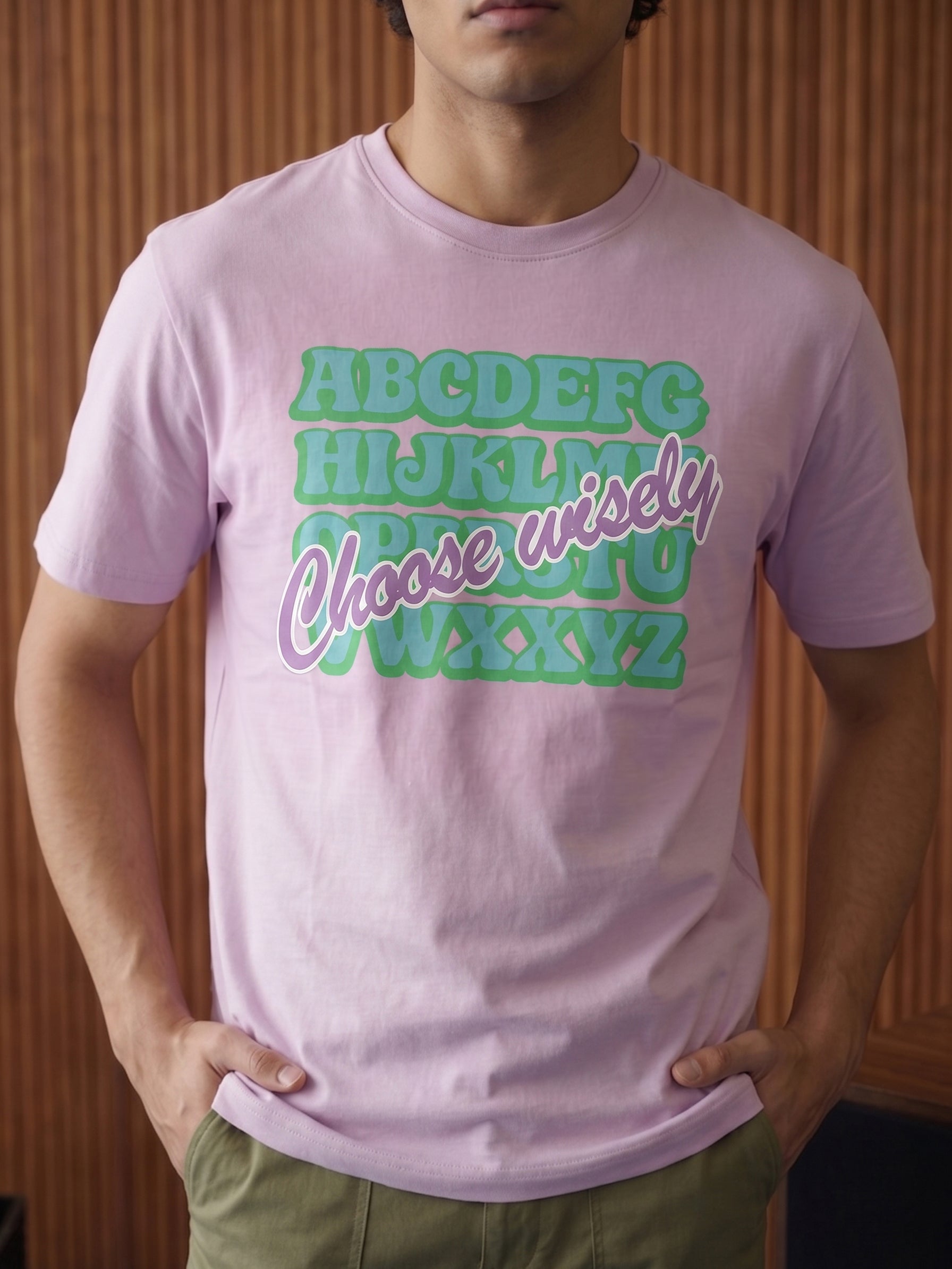 Men's Jersey 200 Gsm Light Pink Regular Fit T Shirt