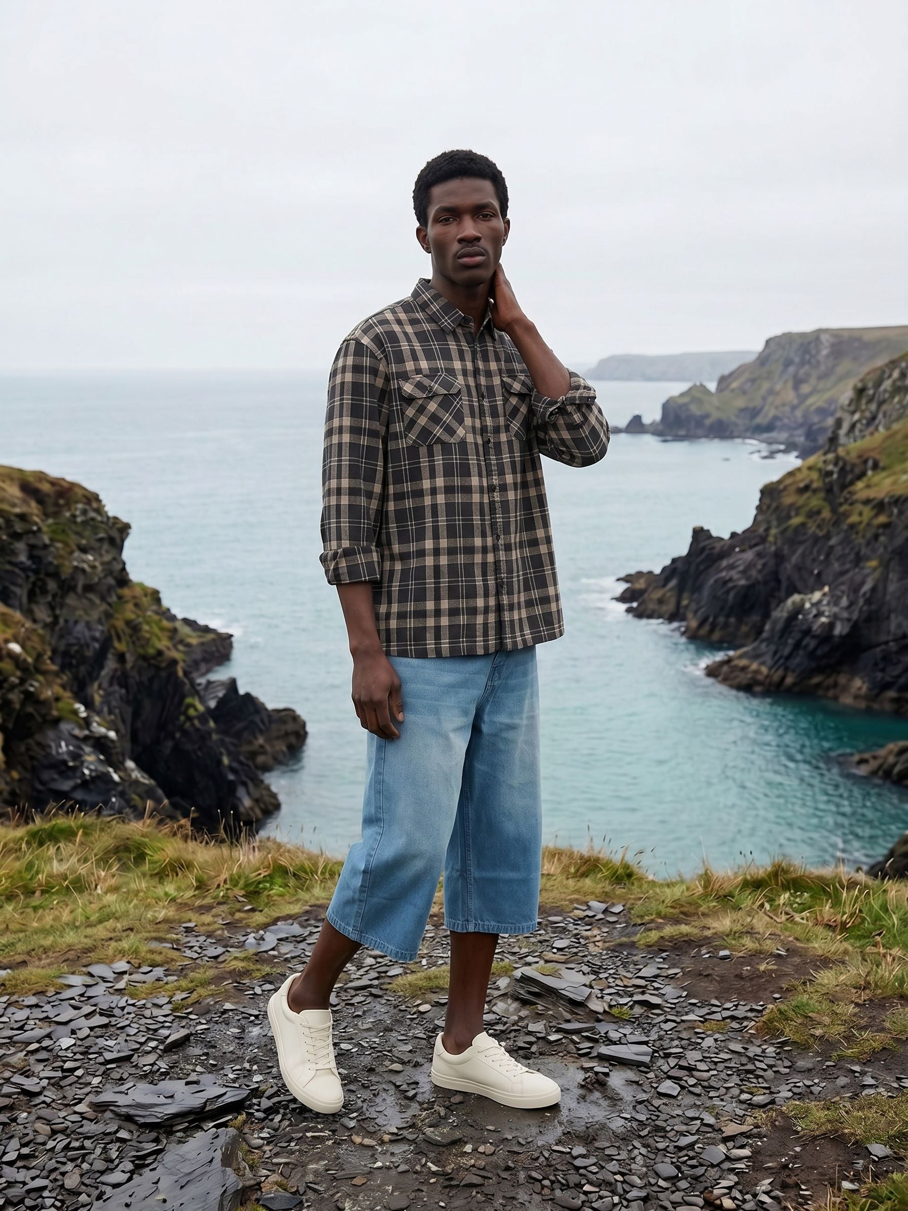 Men's Black Oversized Fit Shirt