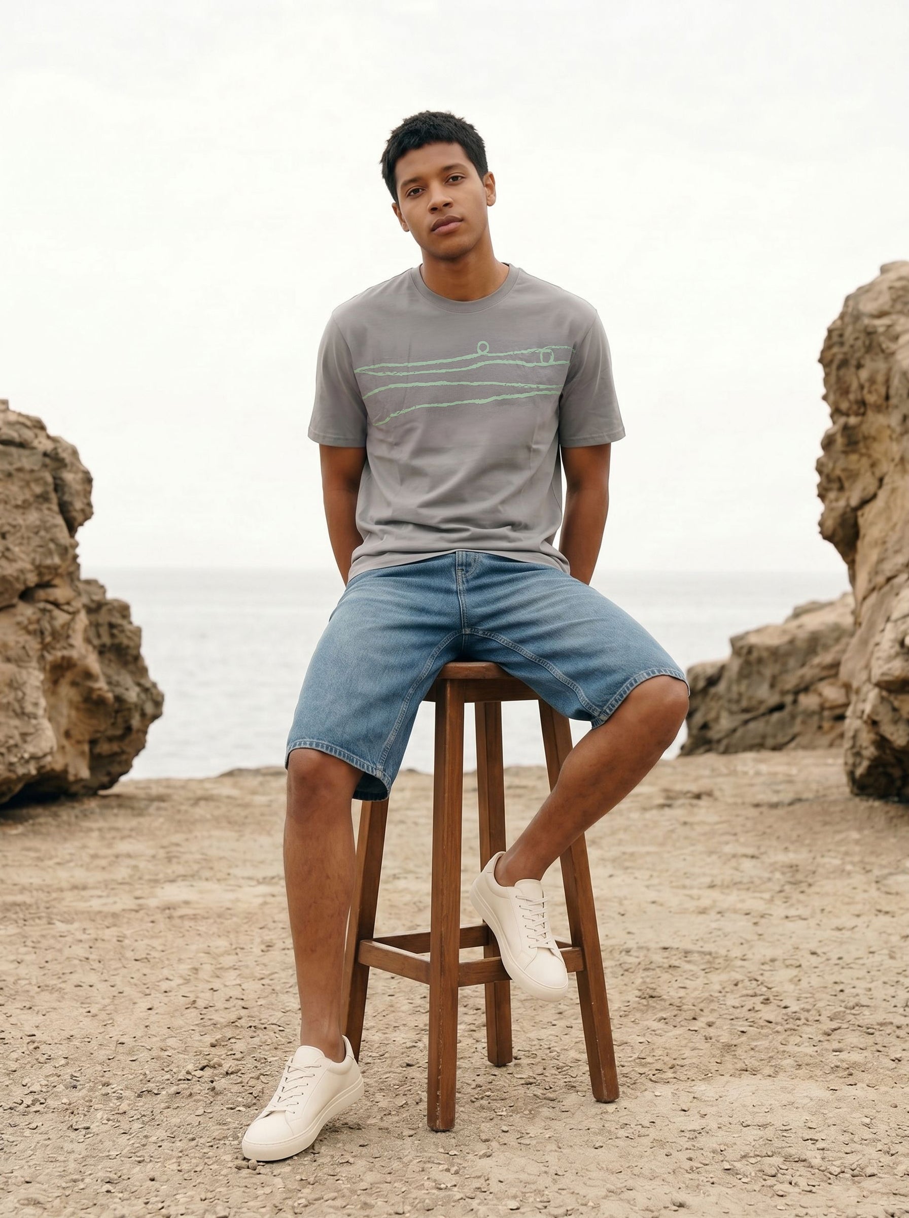 Men's Jersy 180 Gsm Grey Regular Fit T Shirt