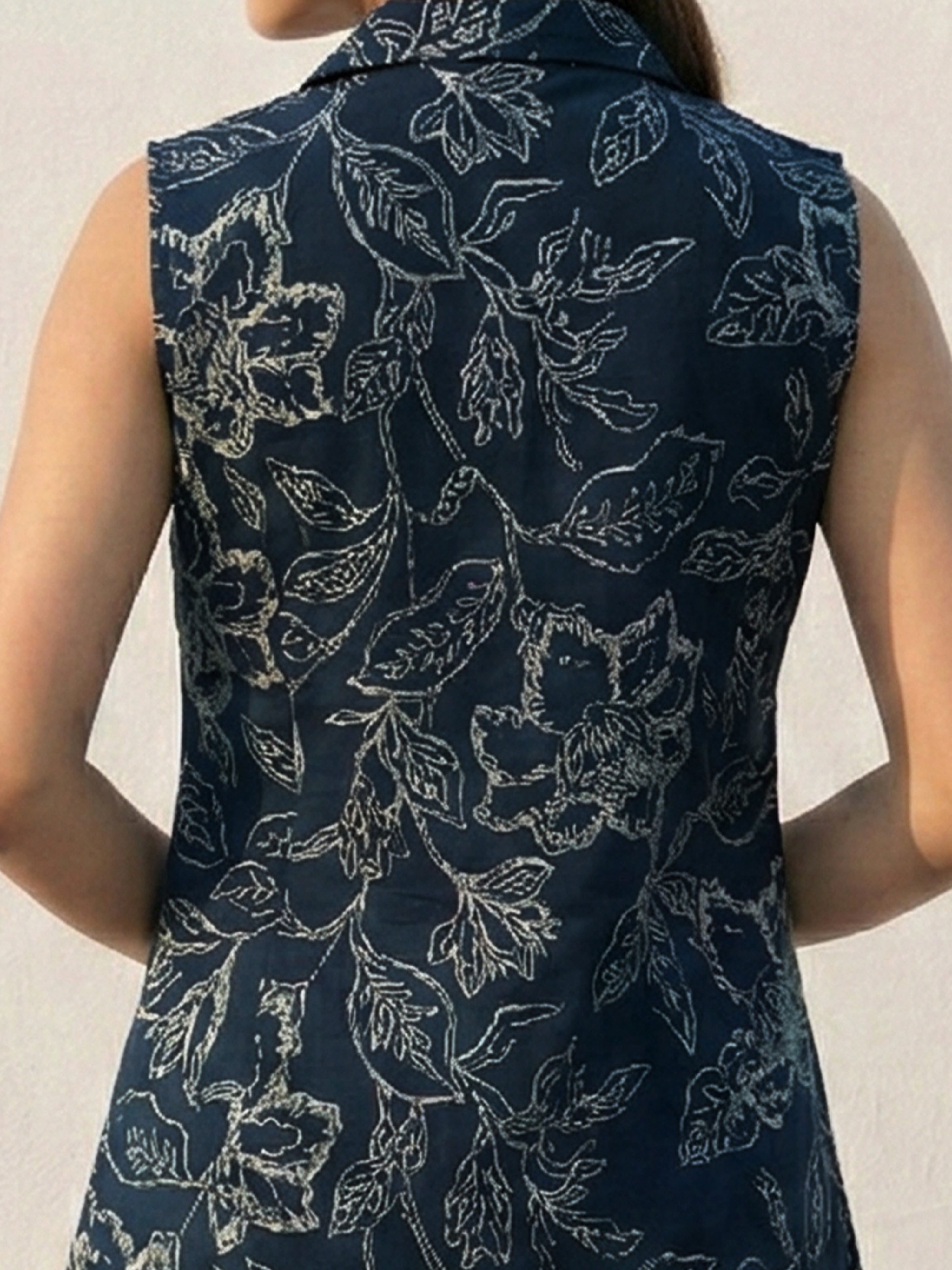 Indigo Shade Aline Fit Printed Kurti Set