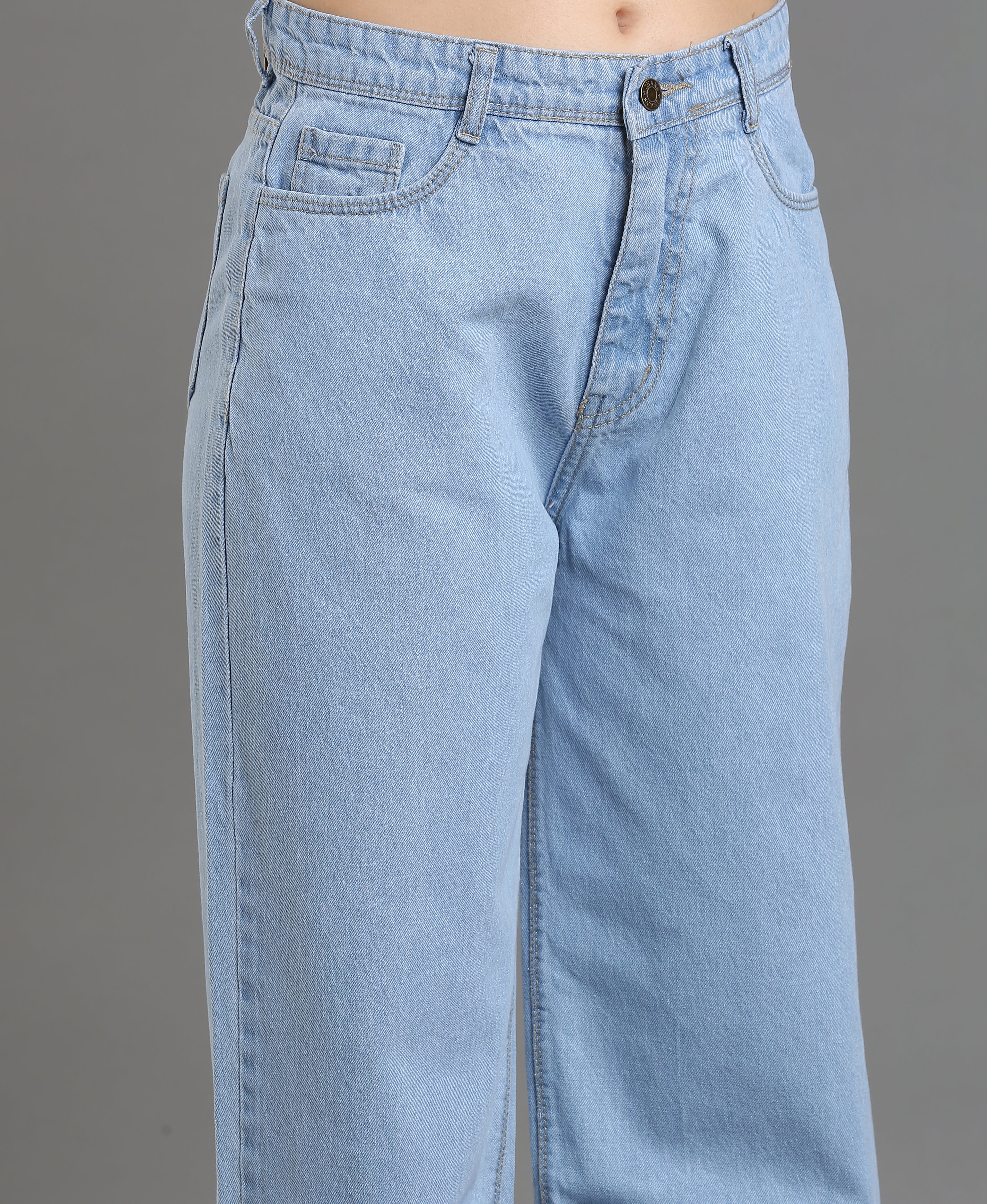 Ice Wash Classic Denim Jean