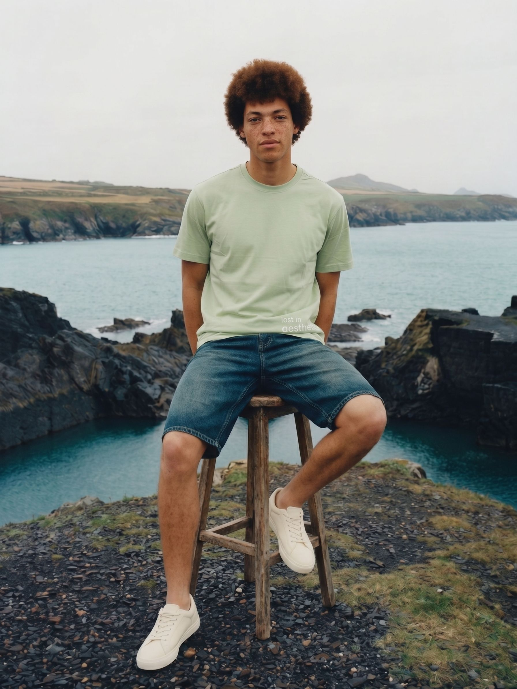 Men's S/J 200Gsm Green Relaxed Fit T Shirt