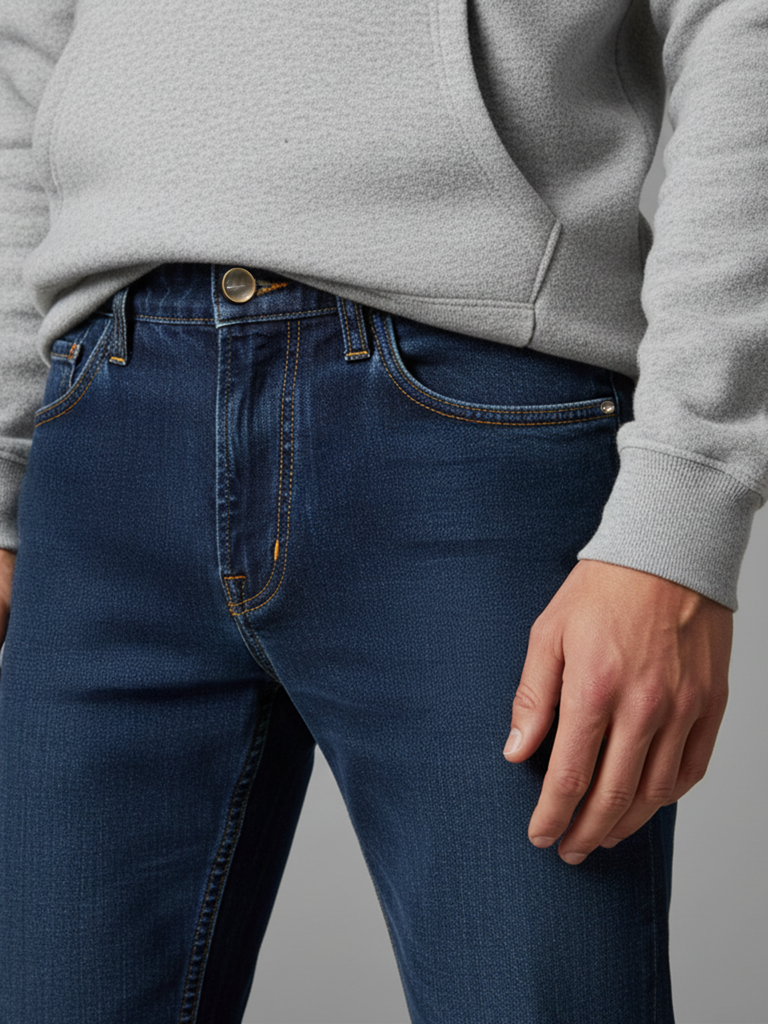 Dark Blue Frame Men's Jeans