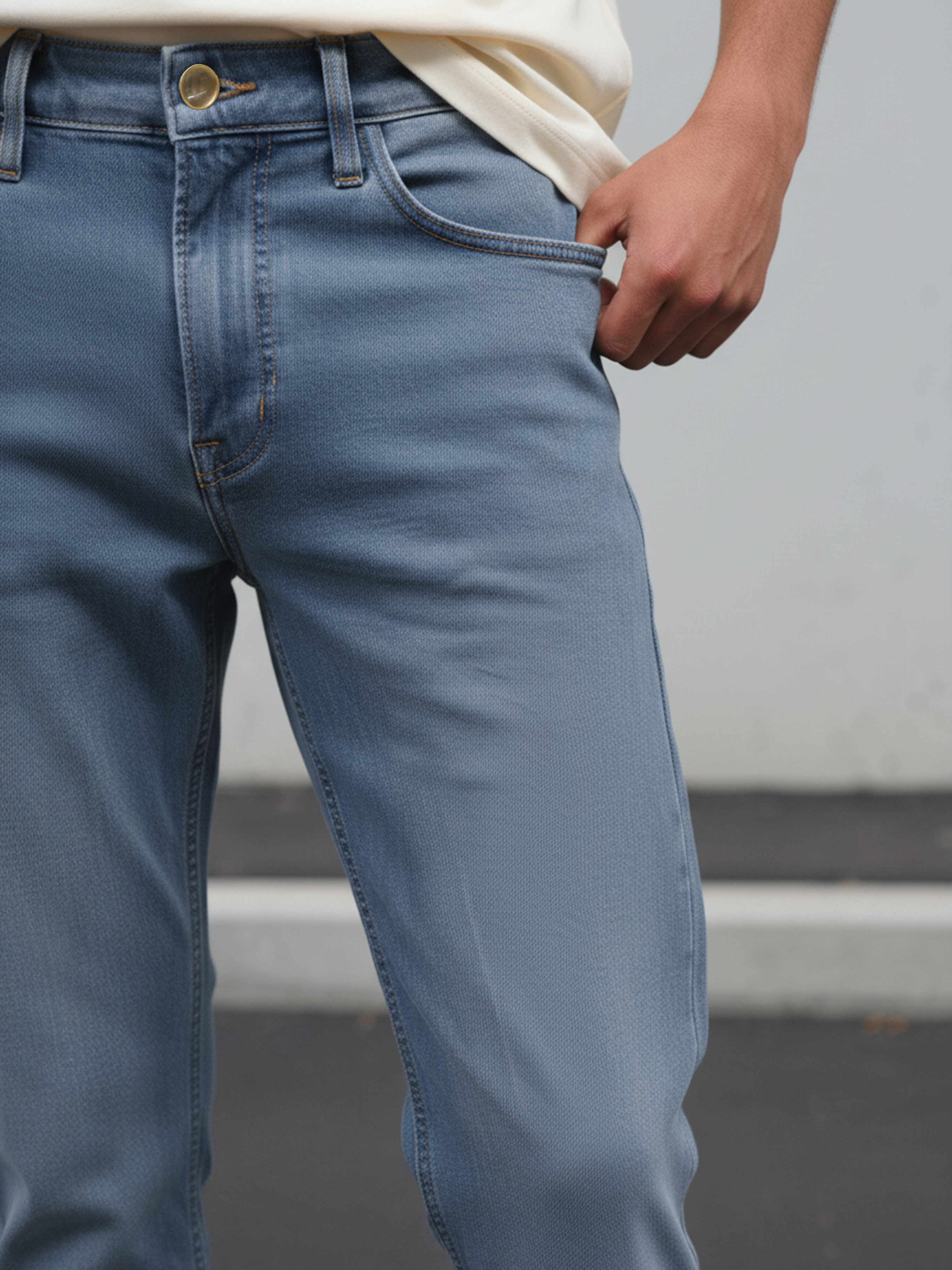 Light Blue Quiet Men's Jeans