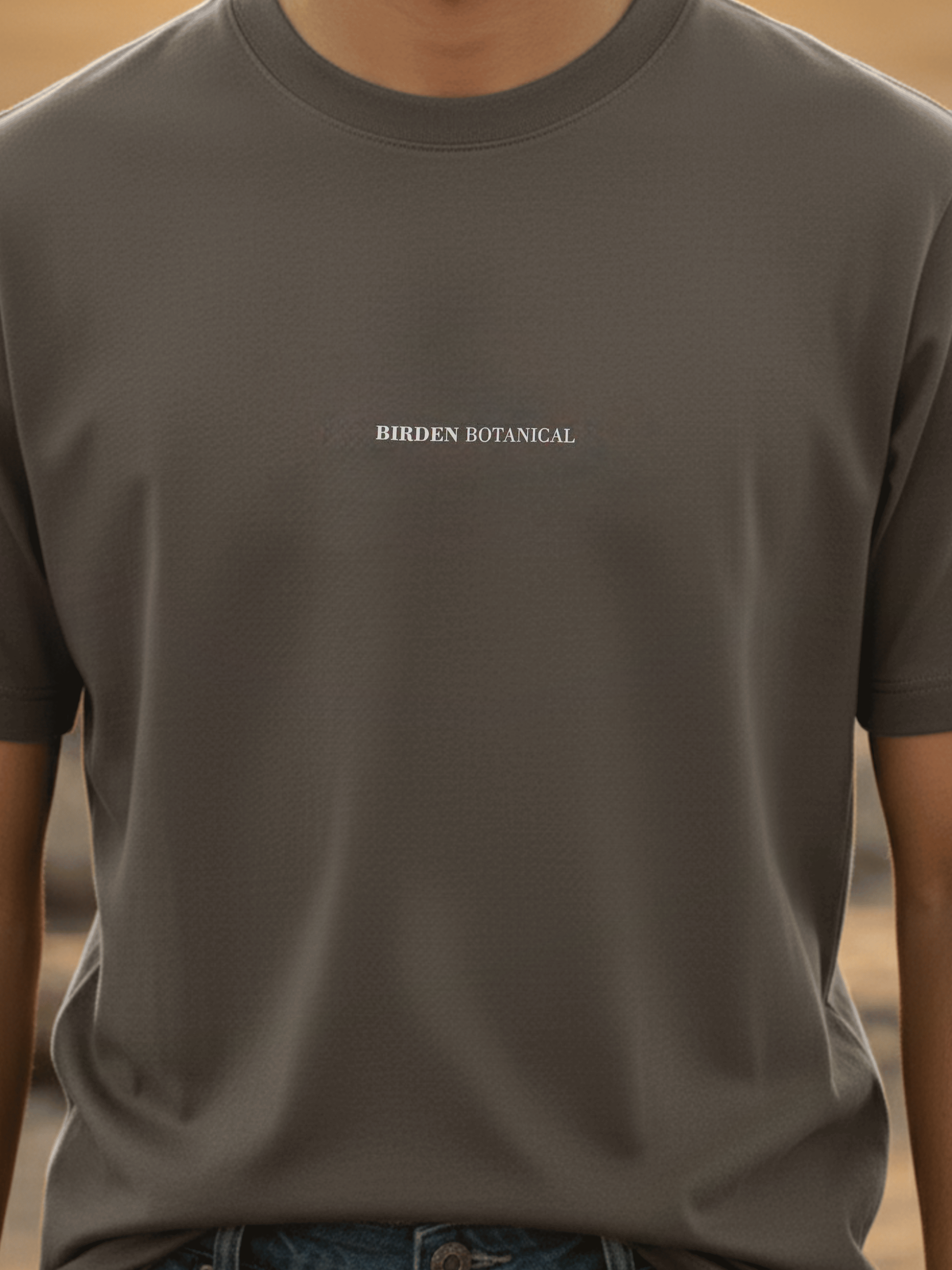 Men’s Mud Brown Line Relax Polo