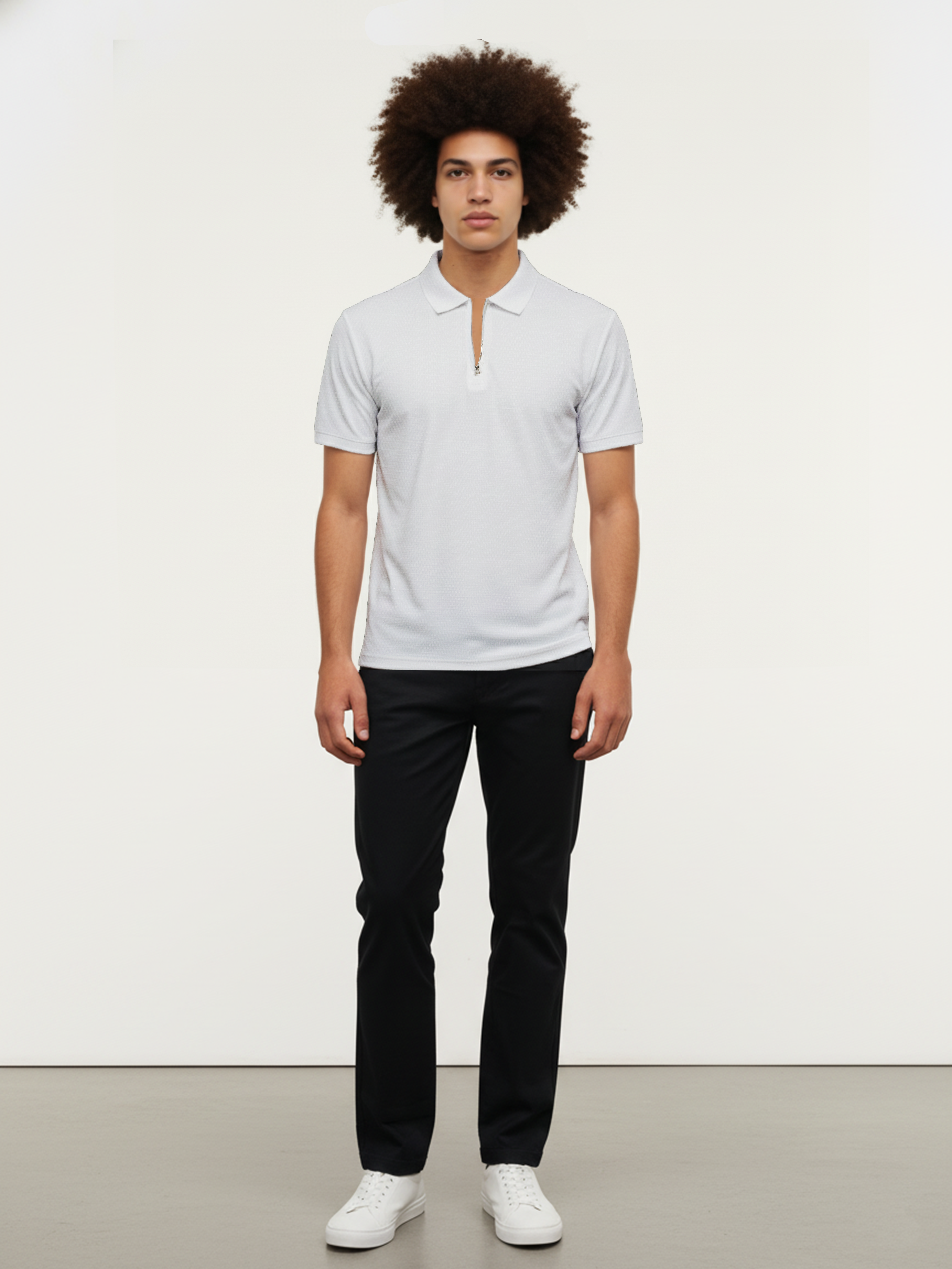 Men’s White Drift Relax Polo
