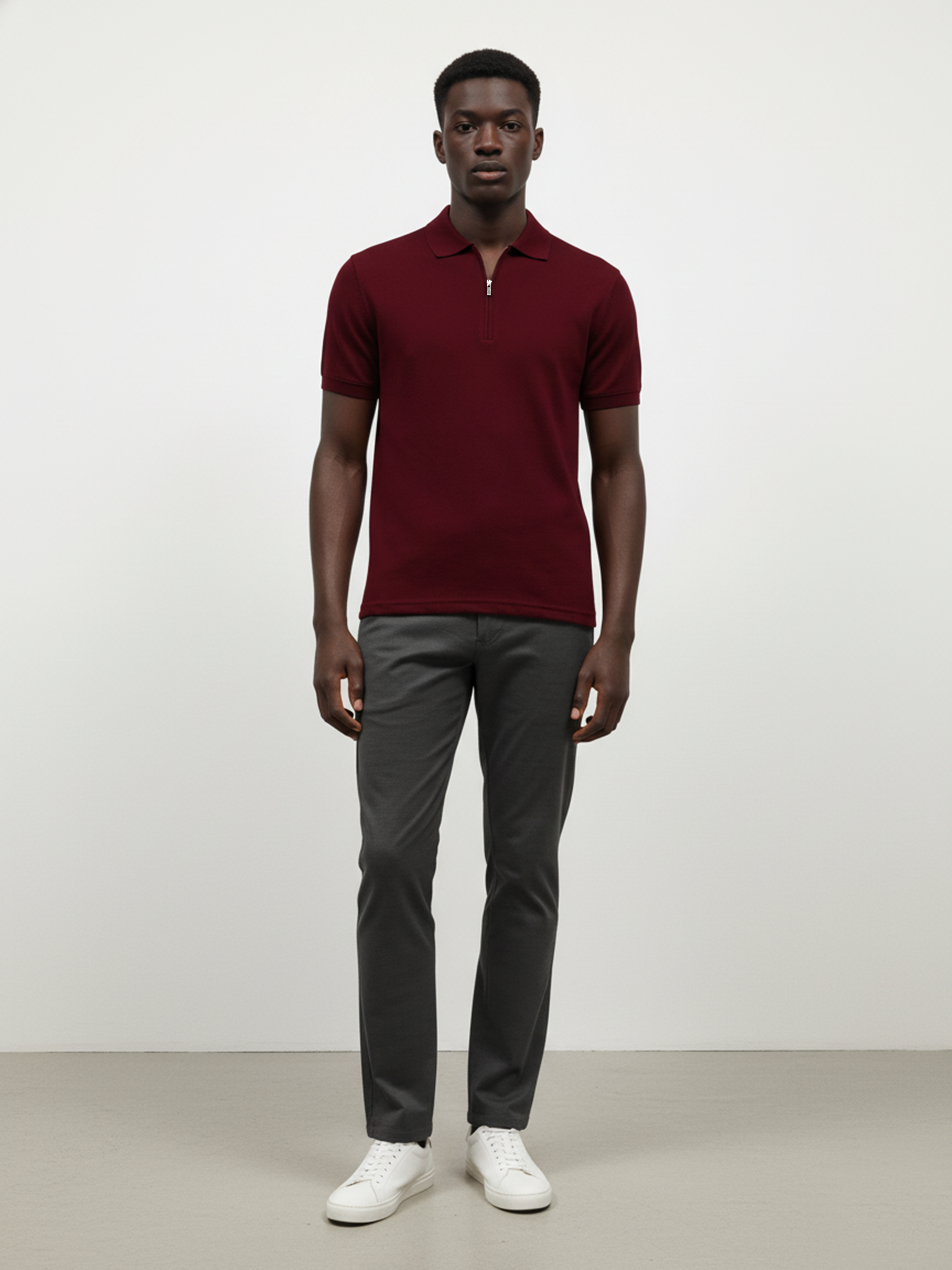 Men’s Wine Tone Relax Polo