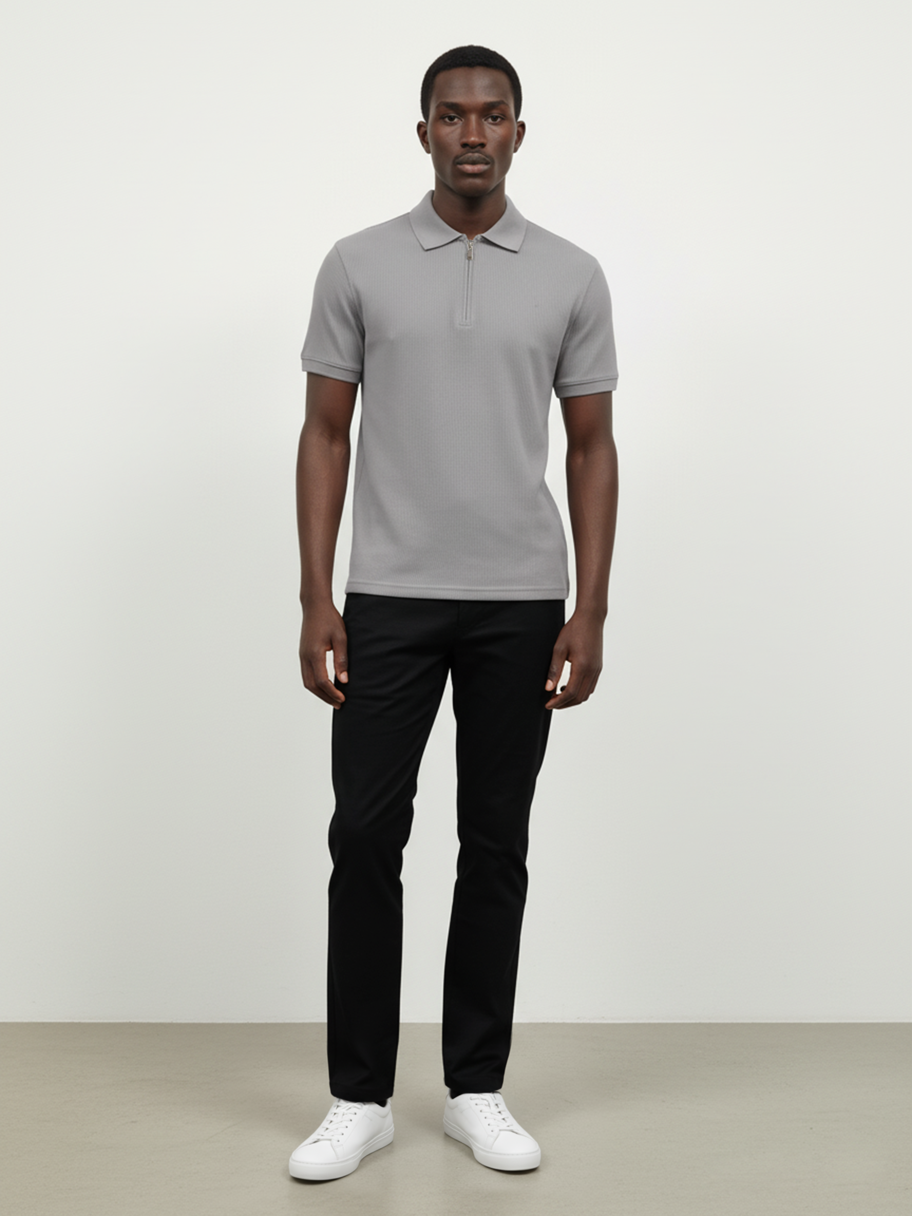 Men’s Light Grey Drift Relax Polo