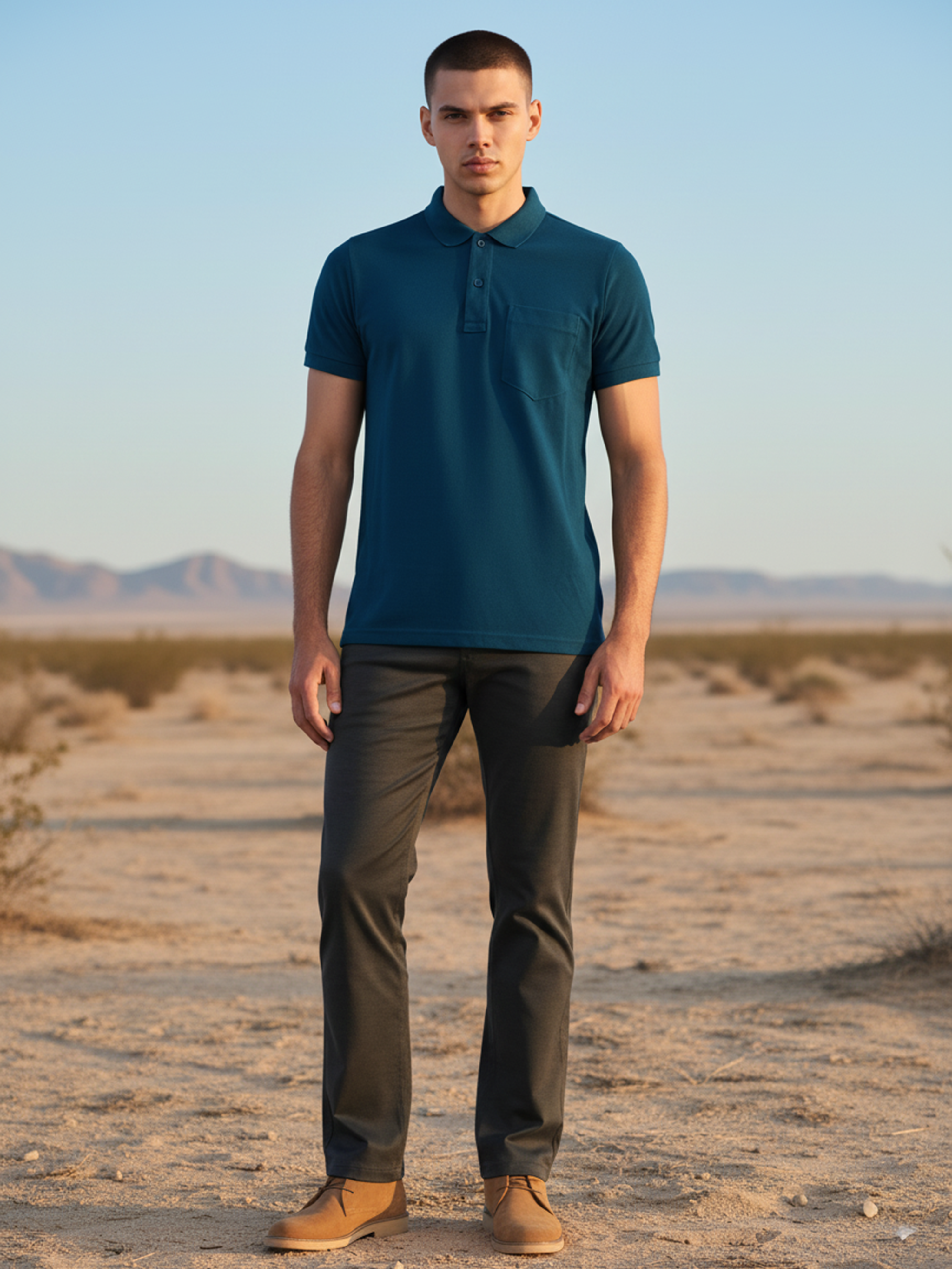 Men’s Petrol Line Relax Polo