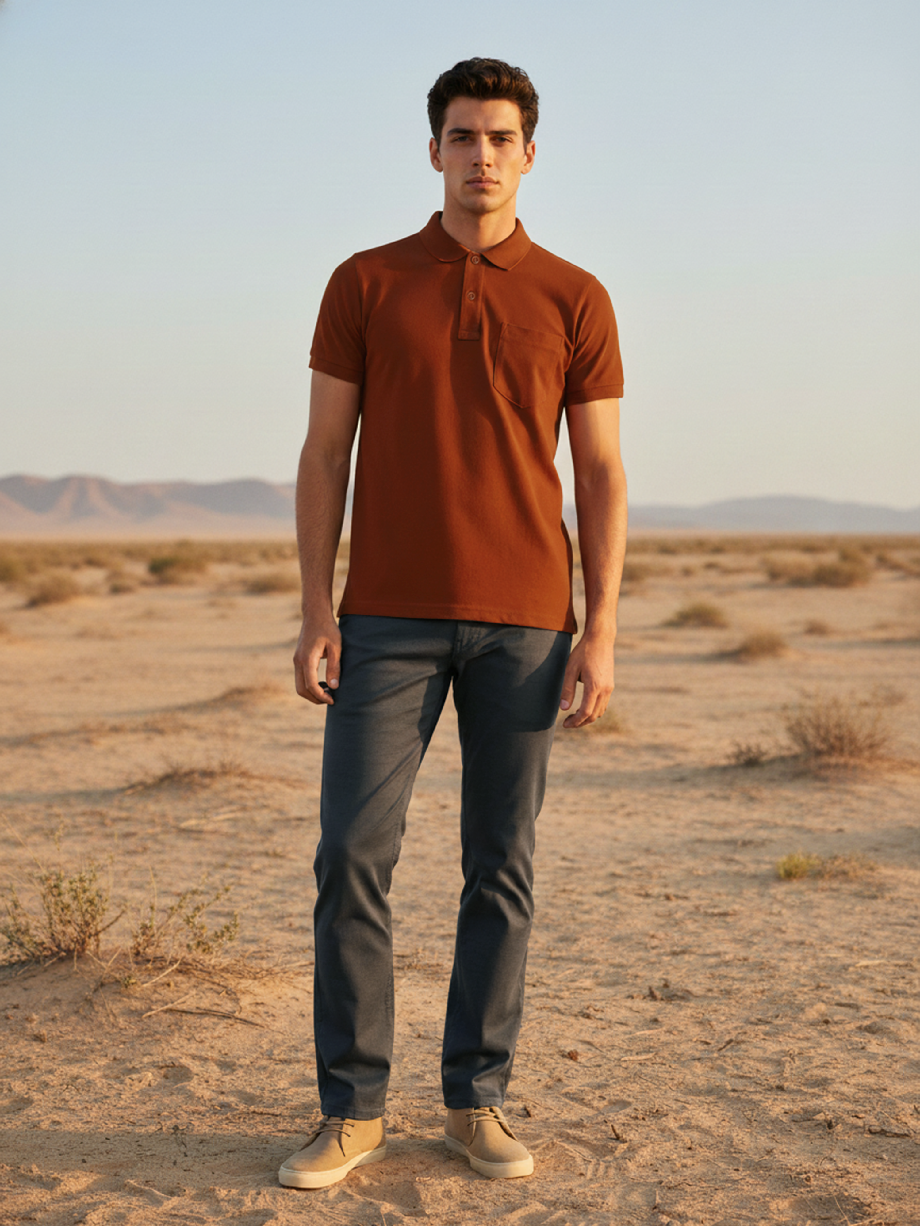 Men’s Rust Aura Relax Polo