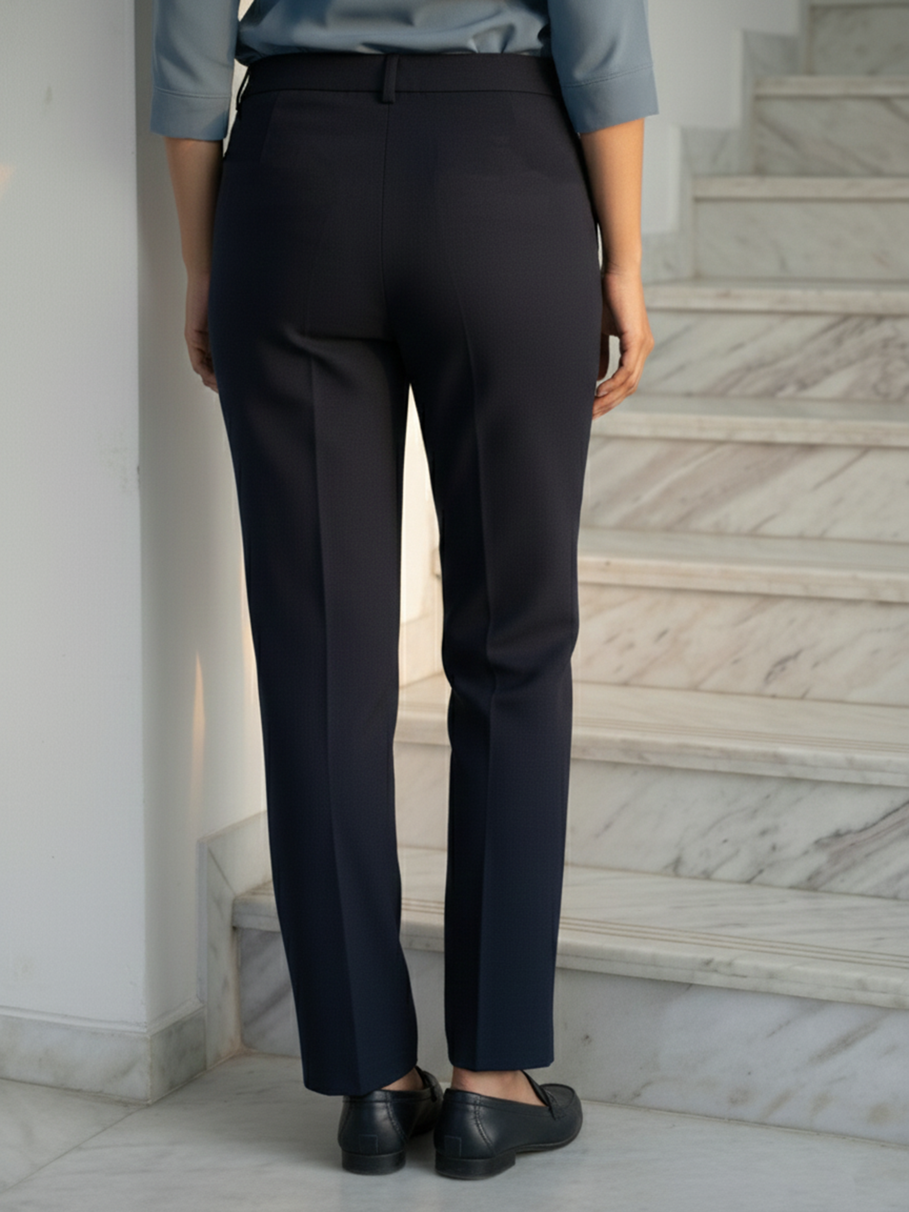 Navy Blue Women's Trousers