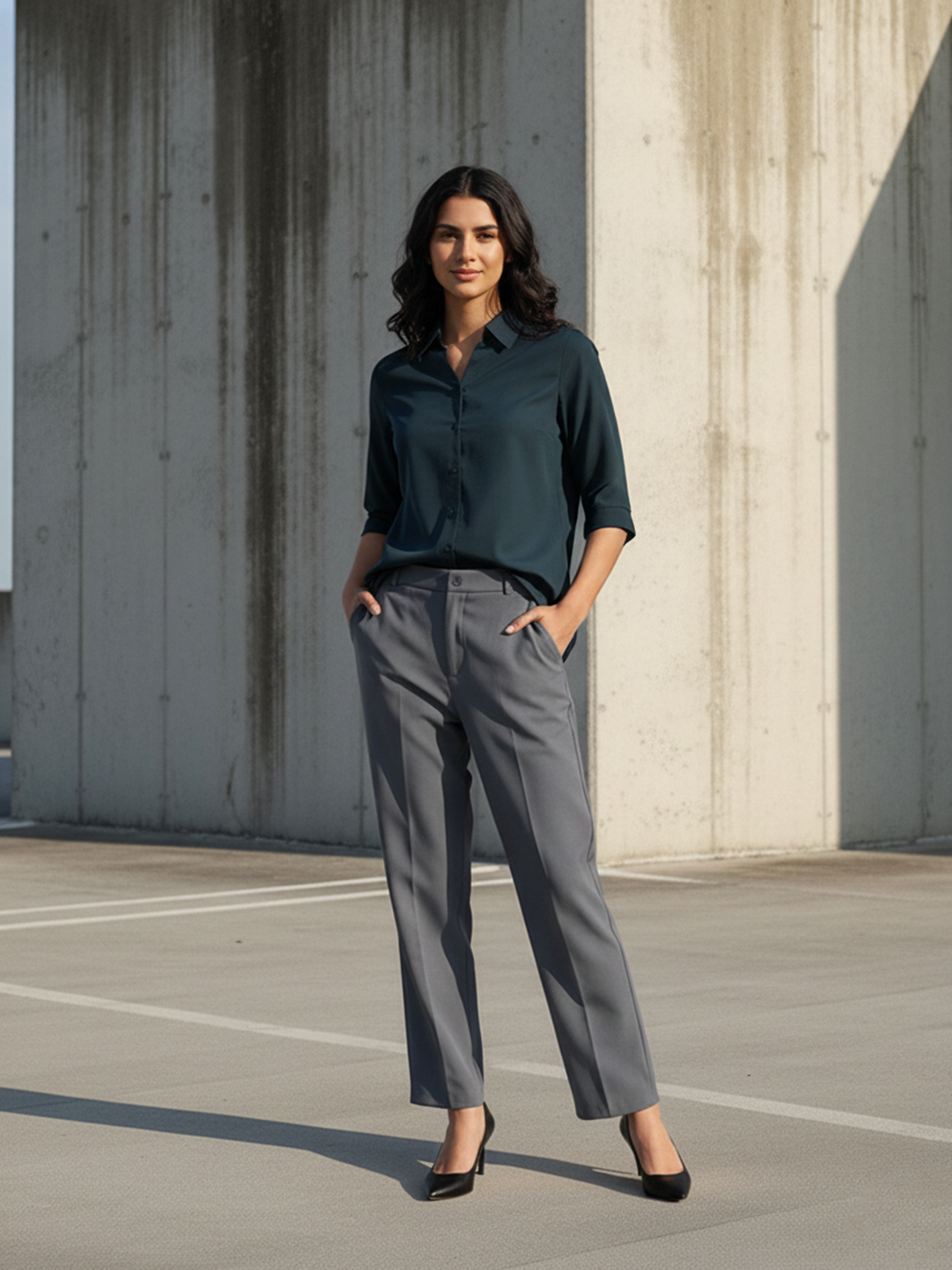 Women’s Navy Cove Relax Plain Shirt