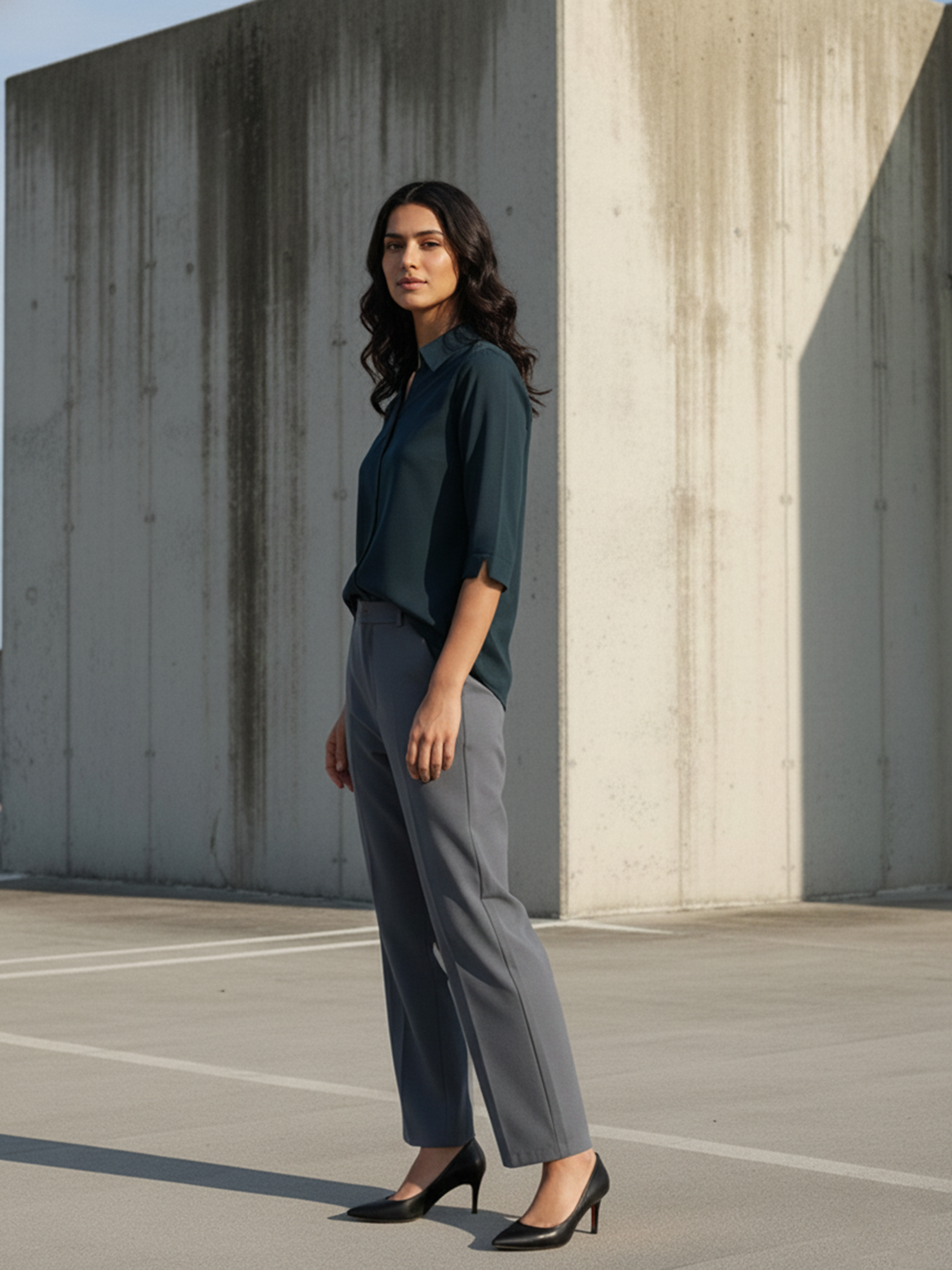 Women’s Navy Cove Relax Plain Shirt