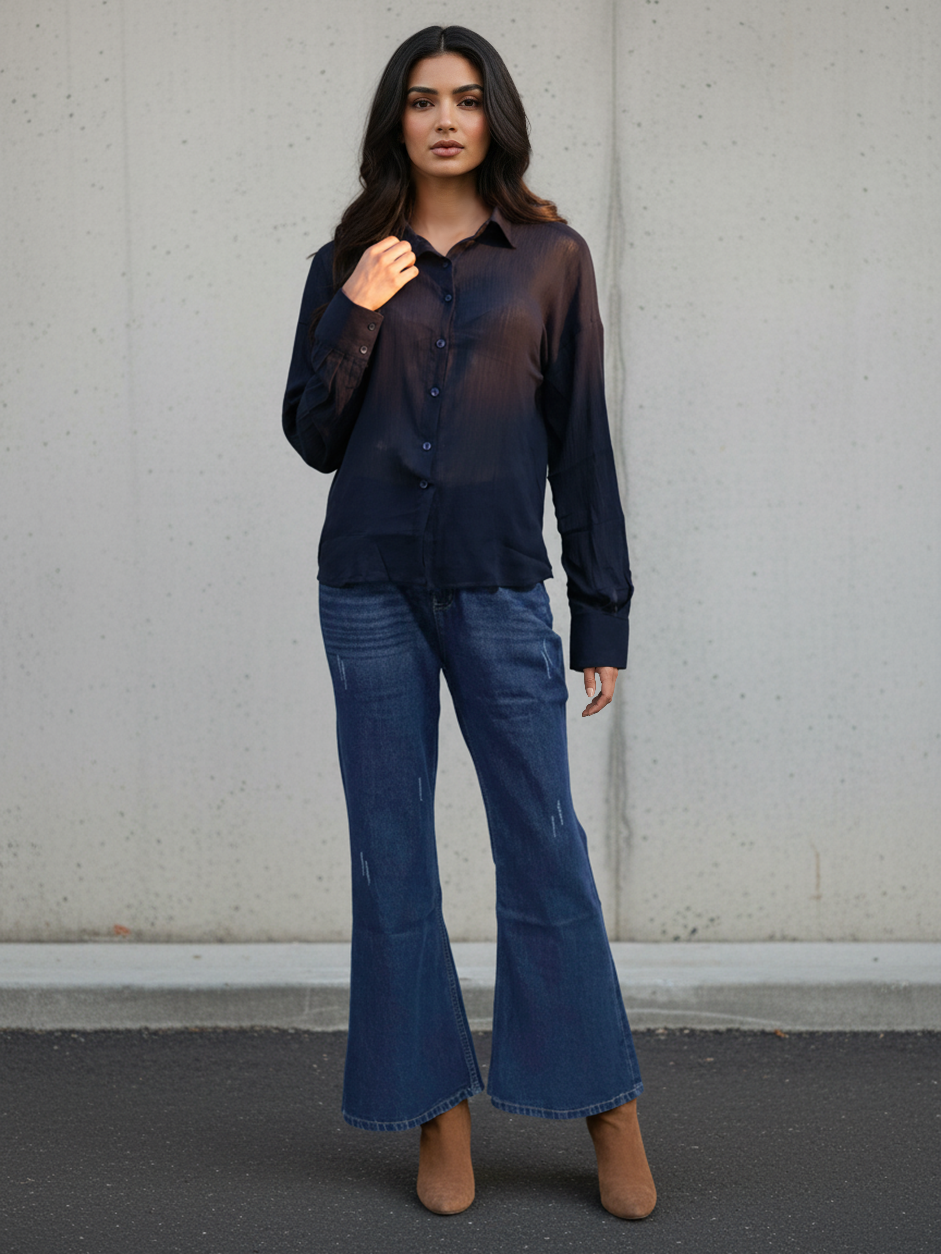 Women’s Navy Cove Relax Shirt