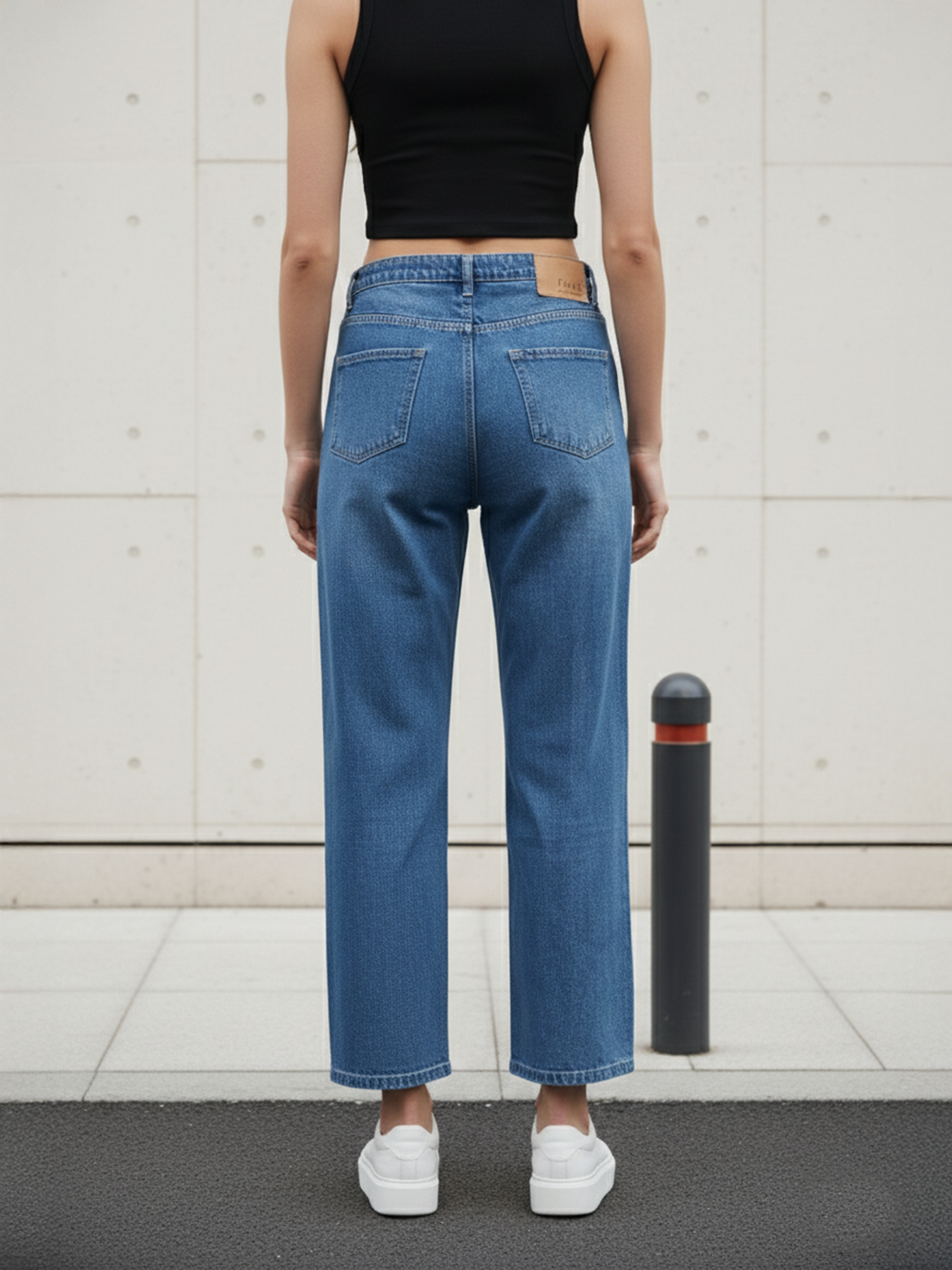 Stone Blue Women's Straight Fit Jeans