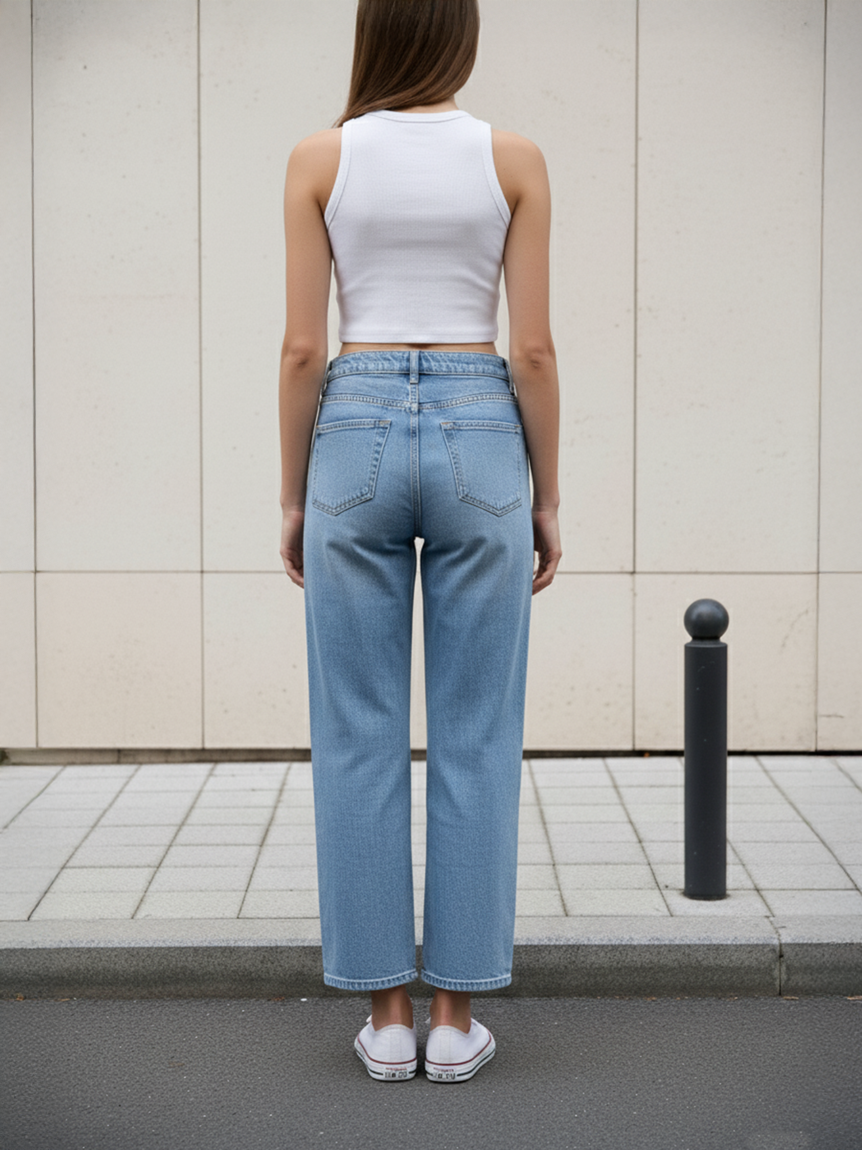 Ice Blue Women's Straight Fit Jeans