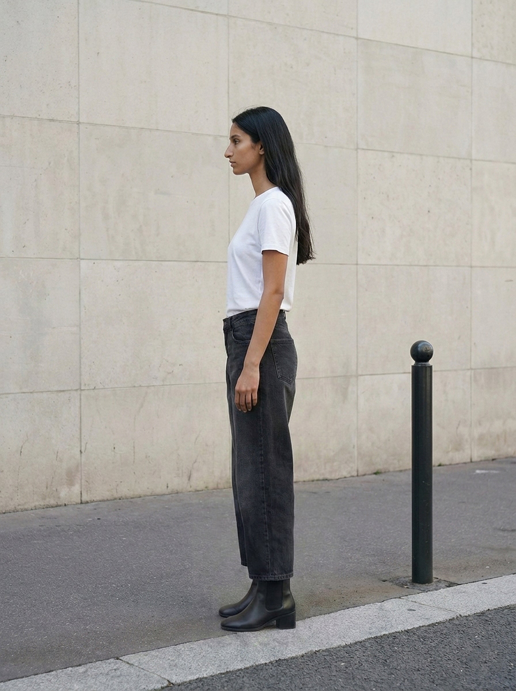 Carbon Black PP Spray Finish Straight Fit Jeans