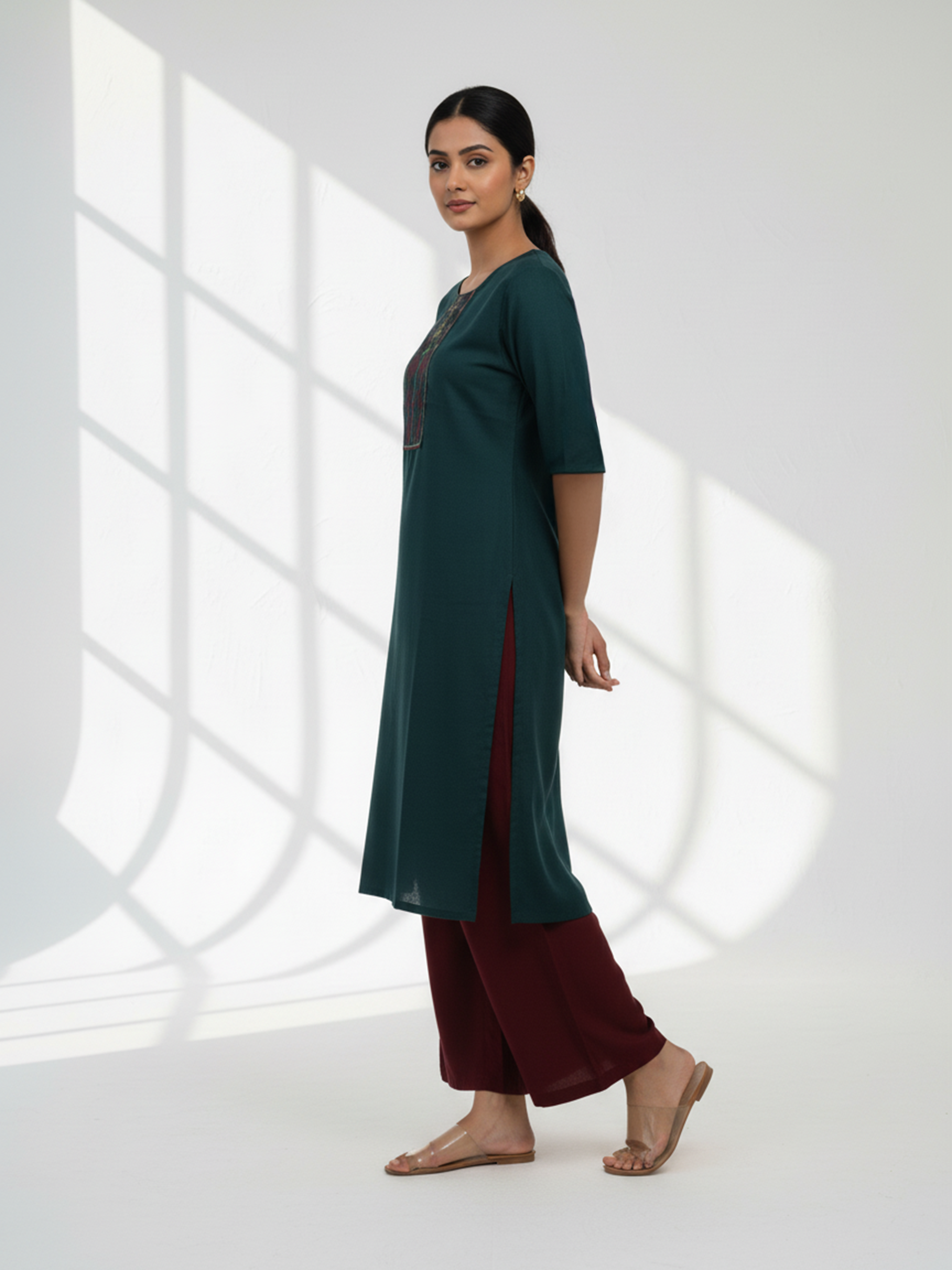 Maroon Women's Palazzo