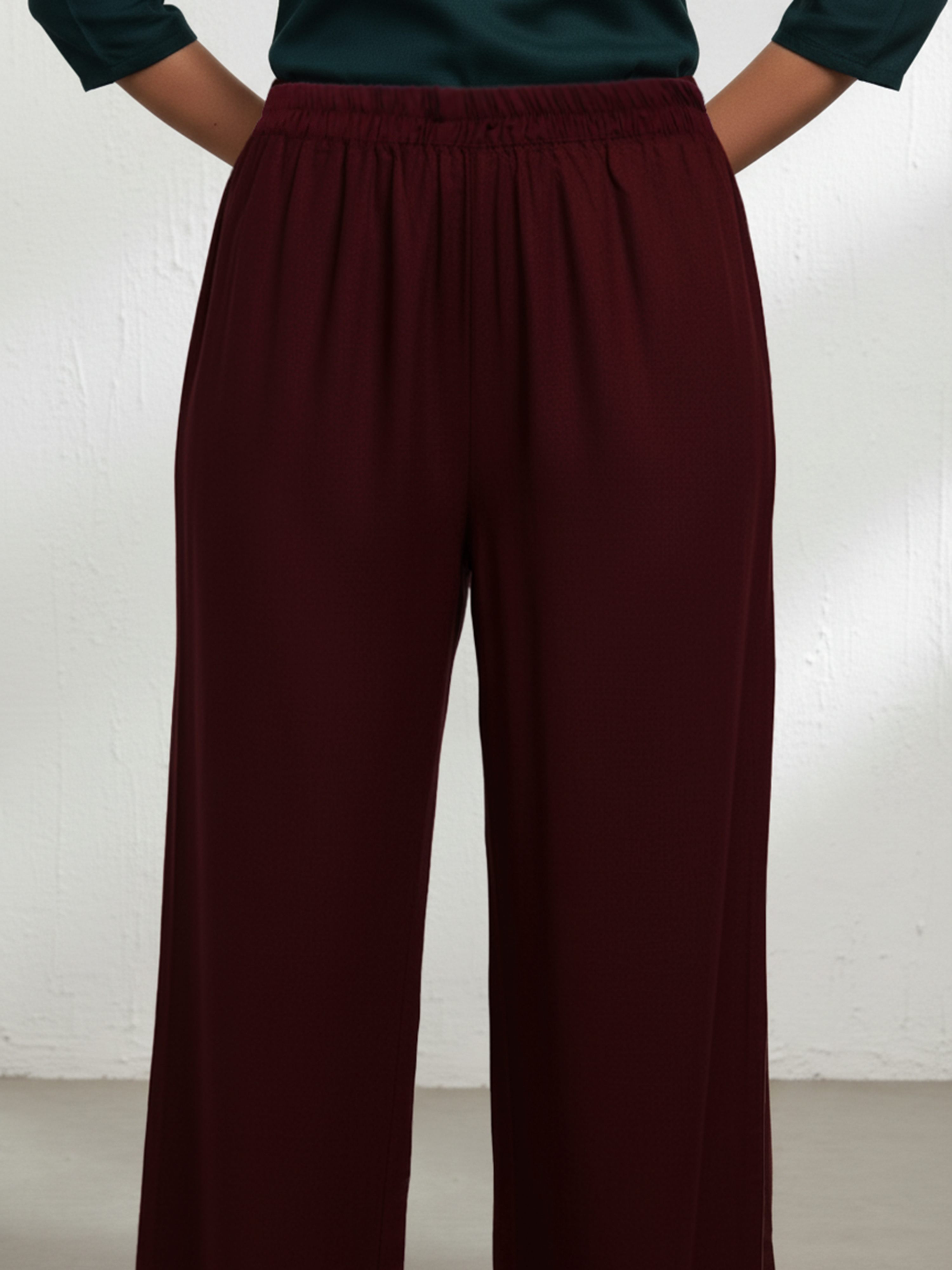 Maroon Women's Palazzo
