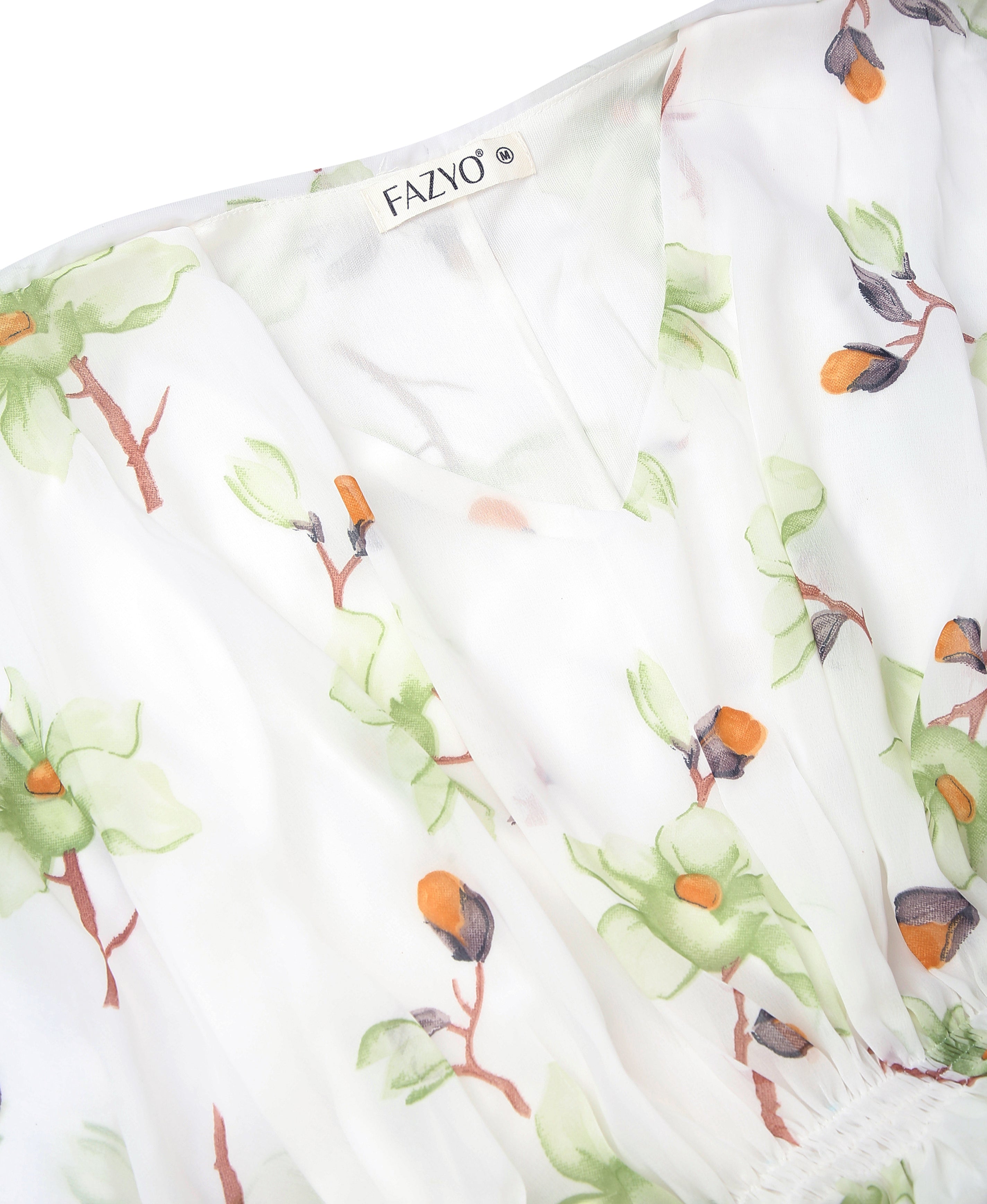 Rose Bloom Kaftan Dress