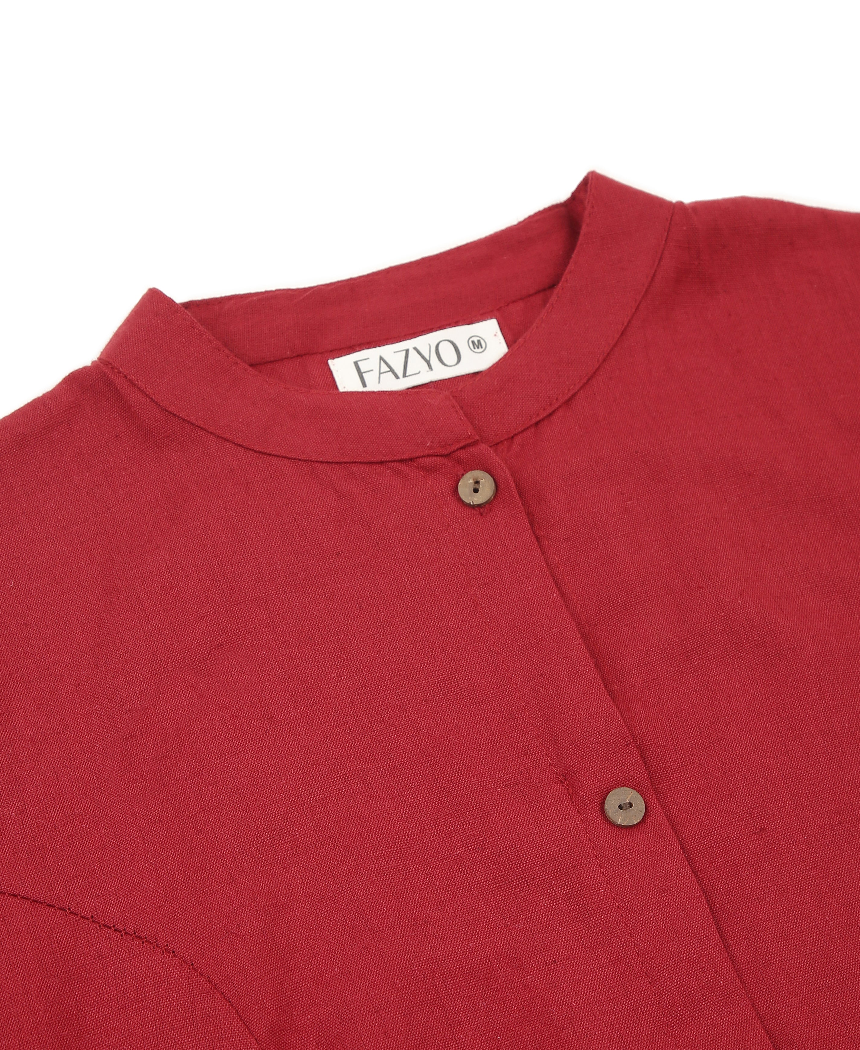 Maroon Hakoba Princess Kurti