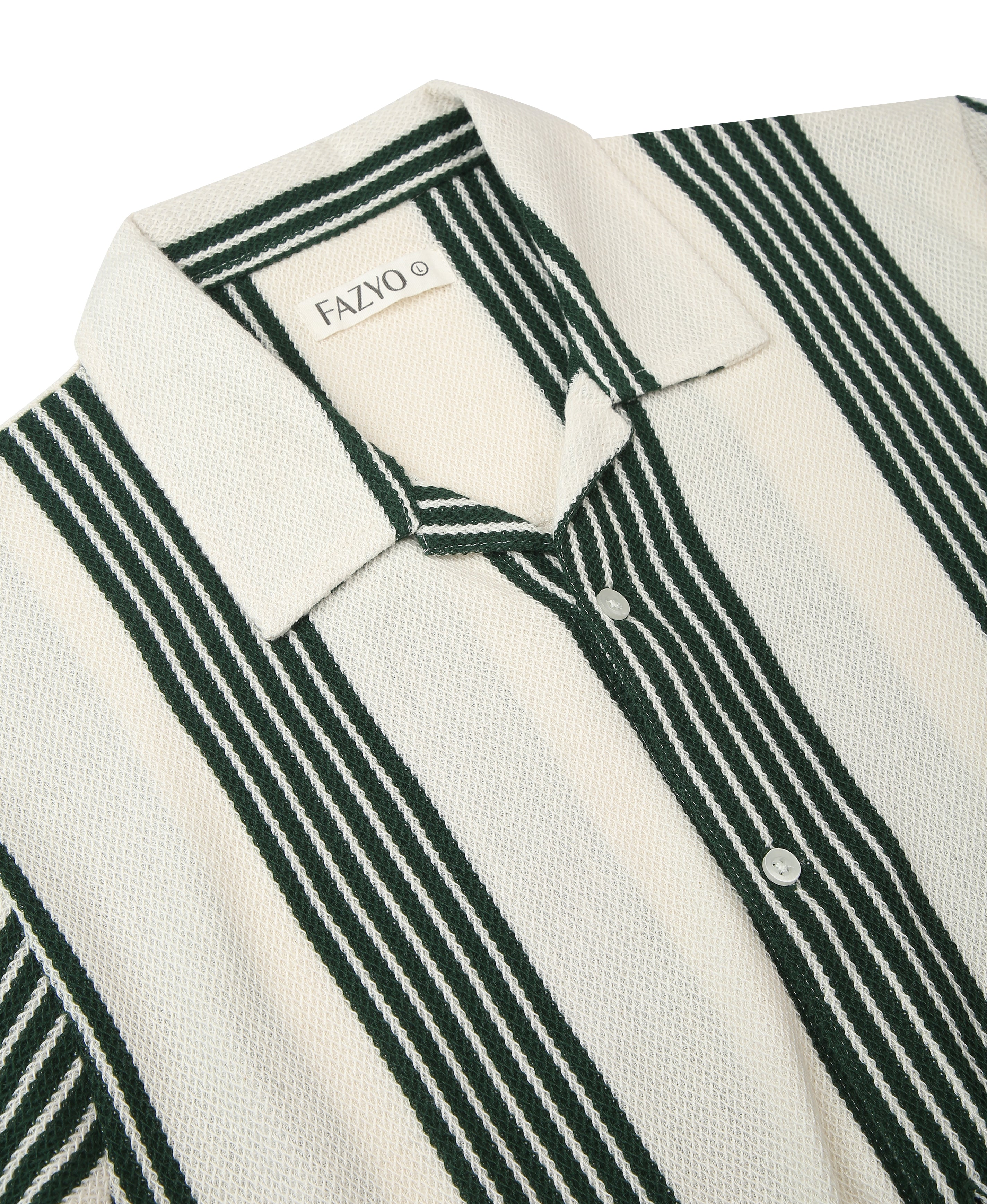 Olive Stripe Regular Shirt