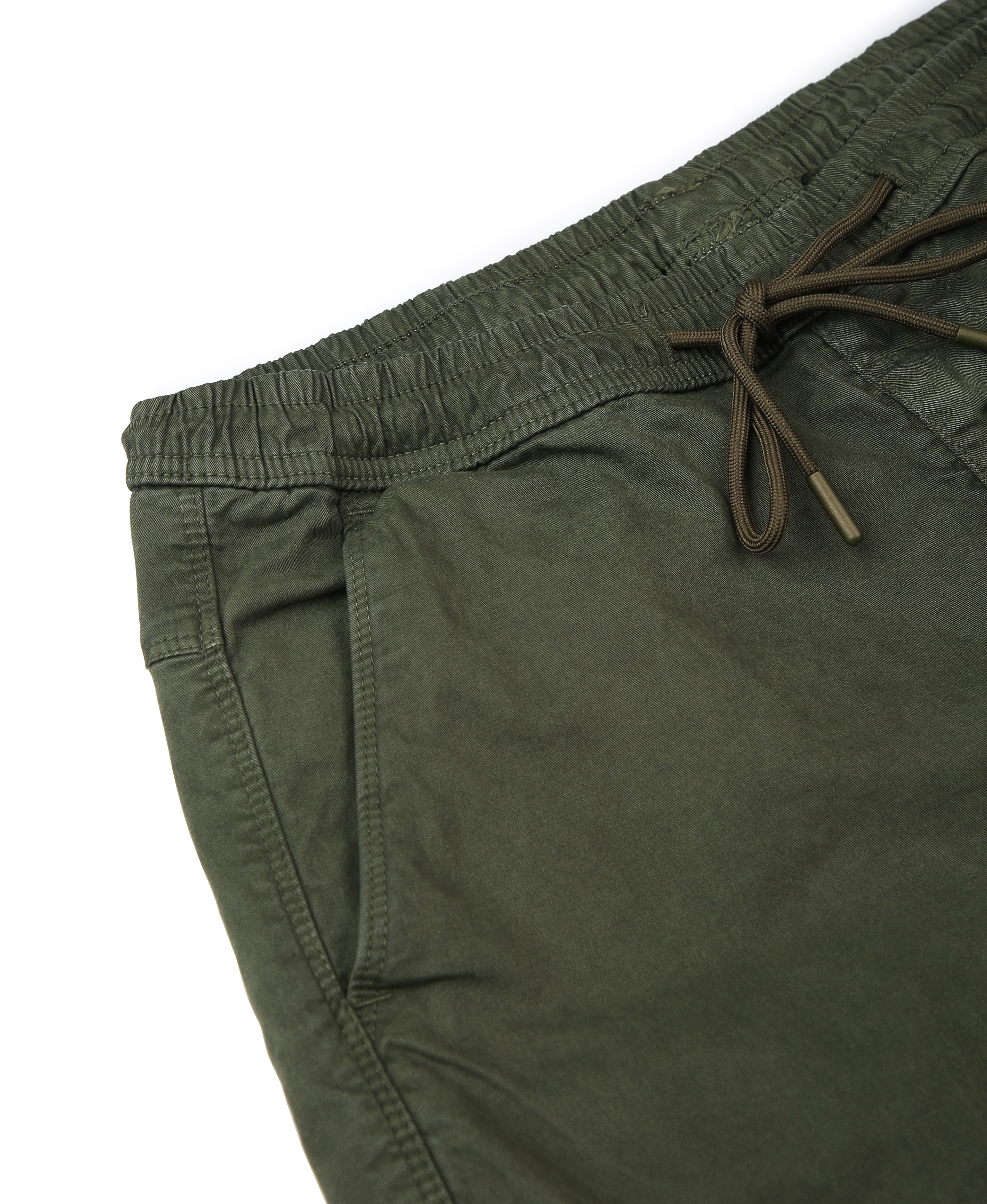 Green Front 6-Pocket Twill Cargos