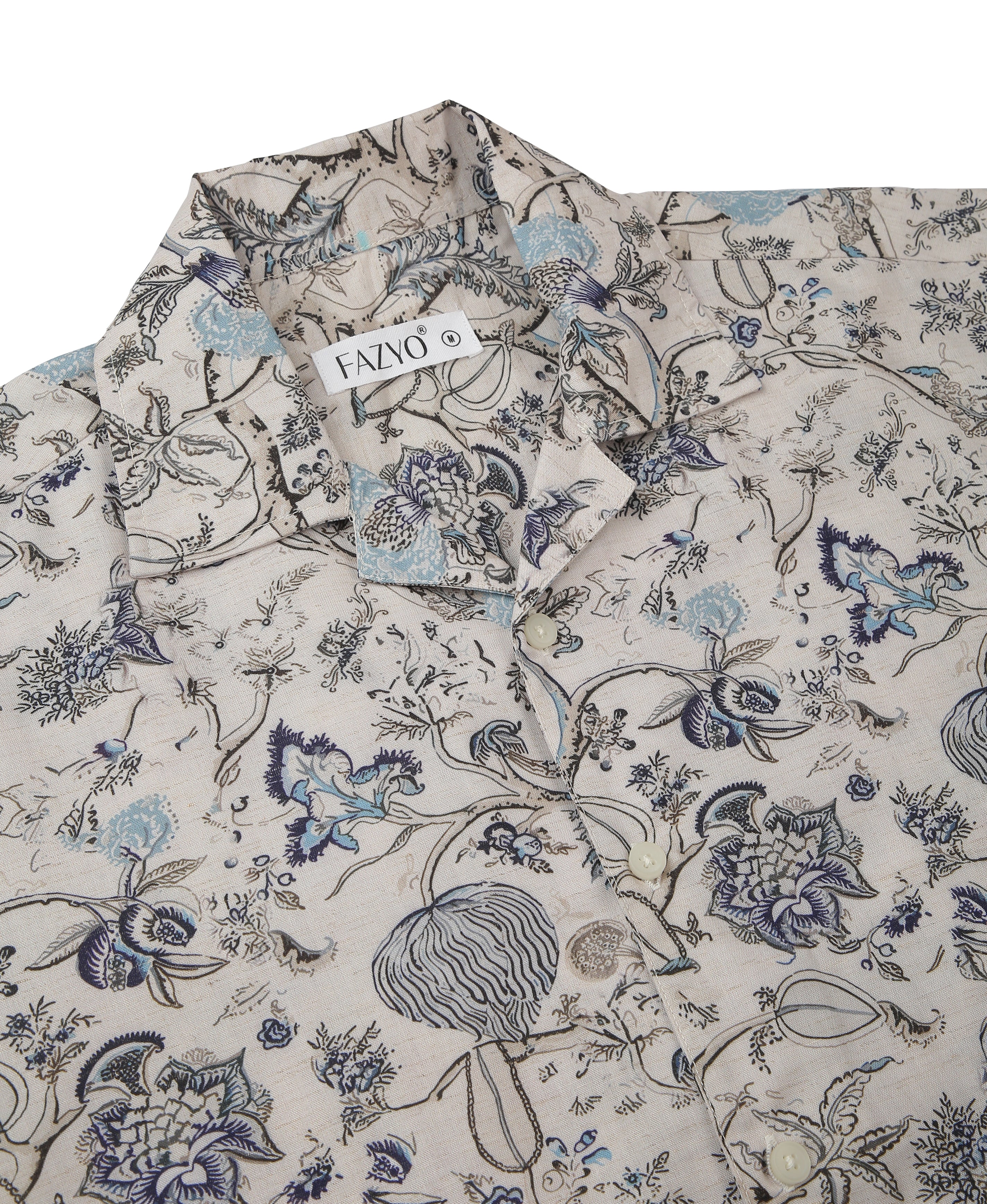 Coastal Breeze Linen Cuban Shirt