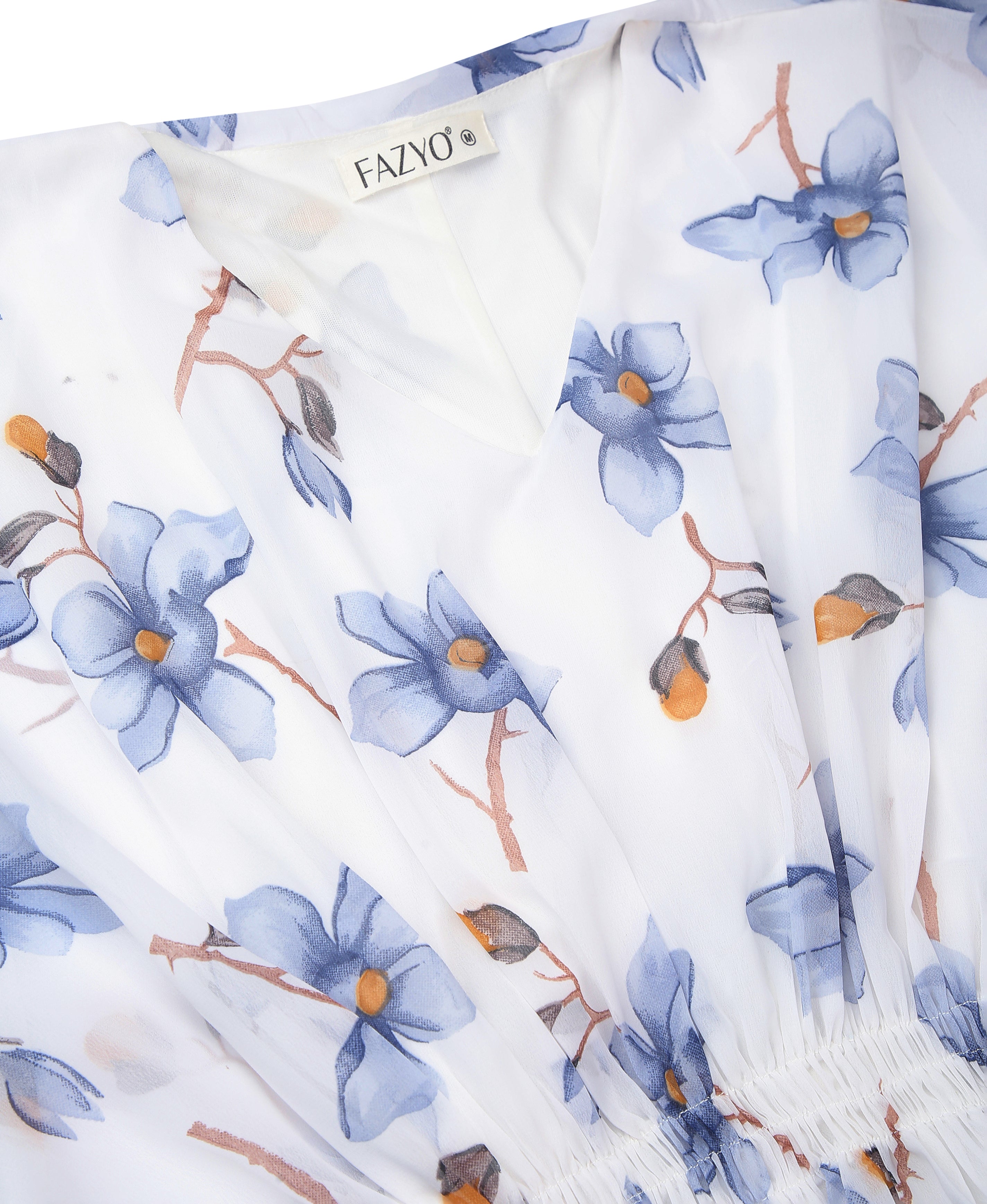Midnight Bloom Kaftan Dress