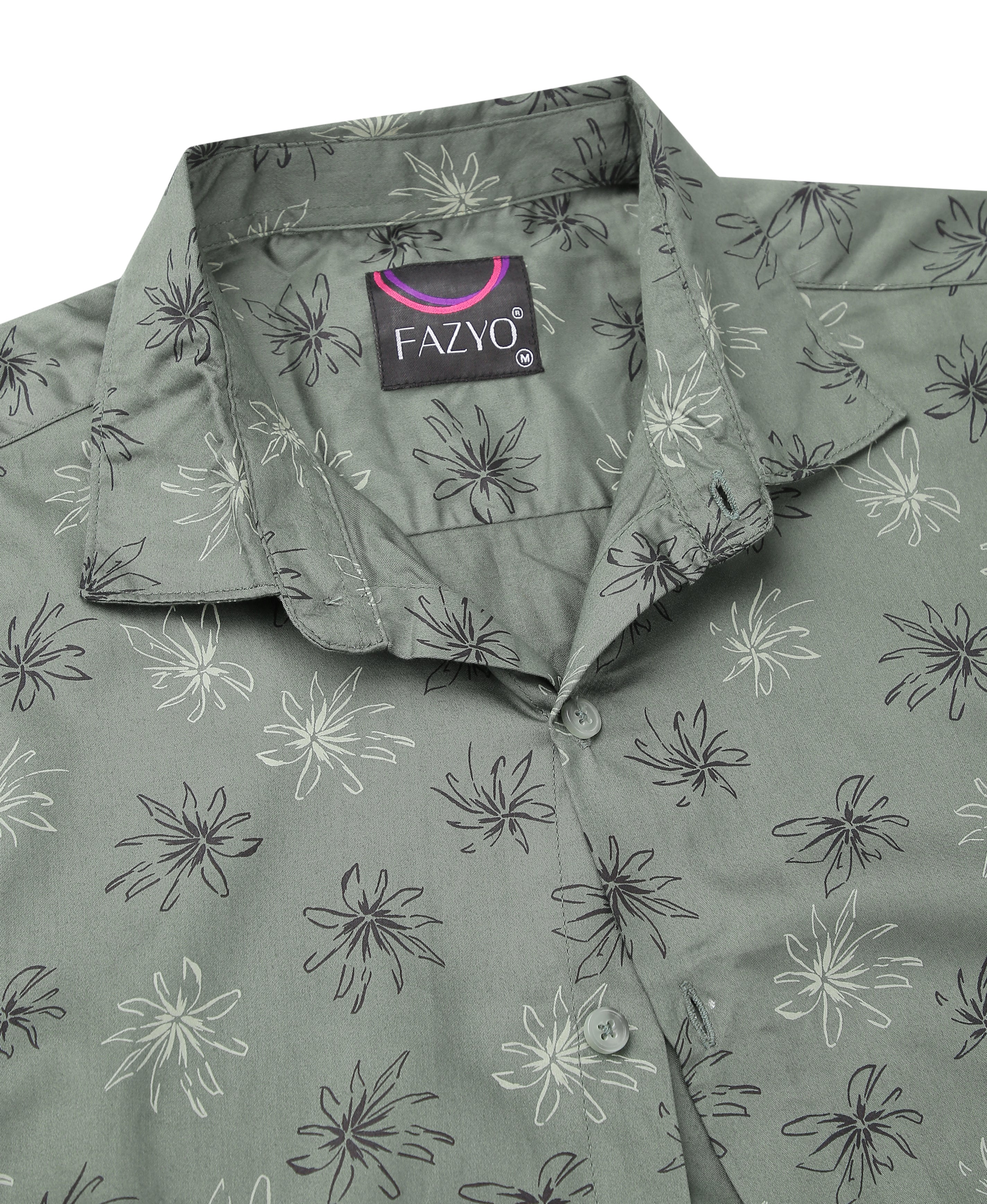 Forest Print Slim Shirt