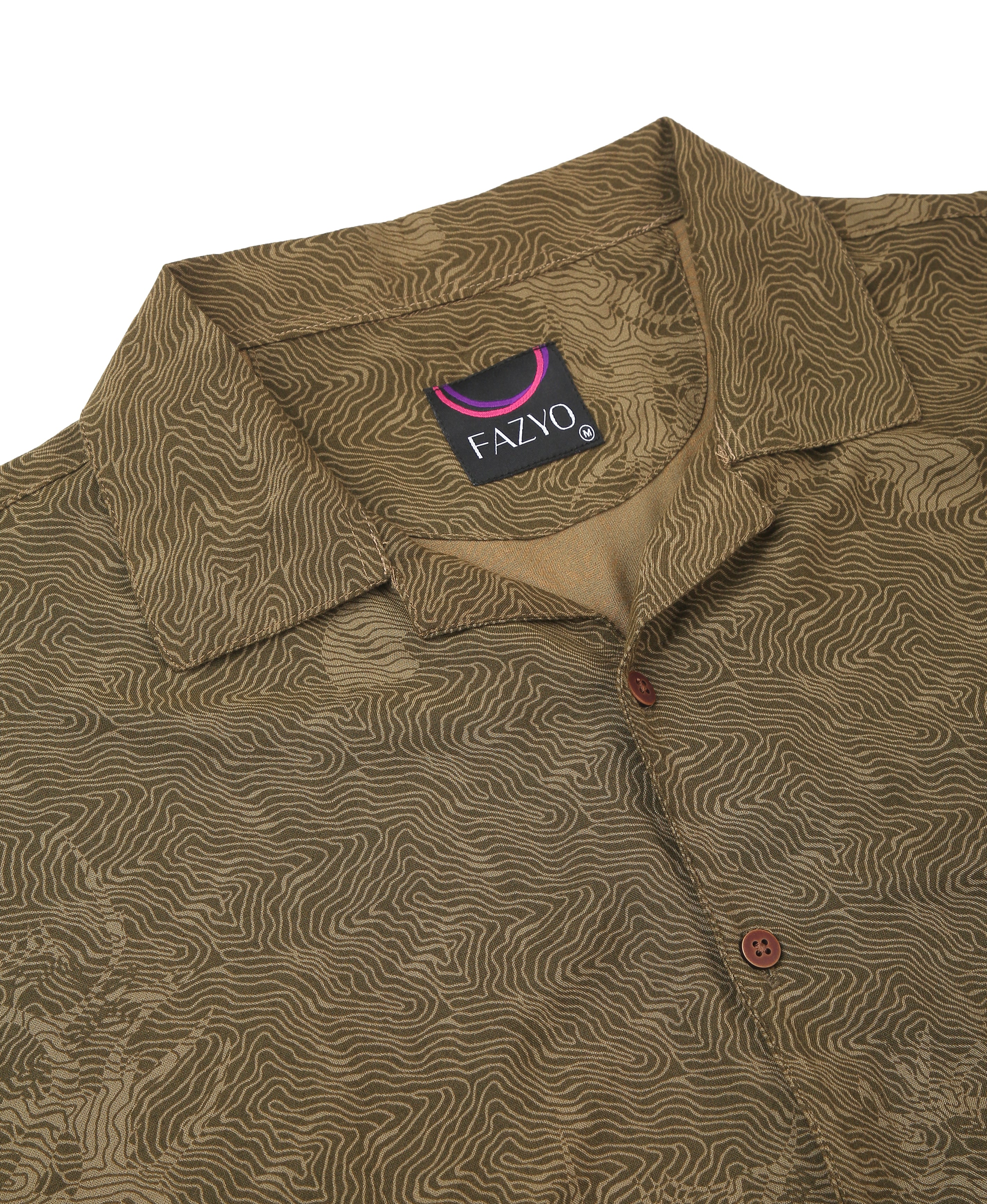 Cocoa Print Regular Shirt
