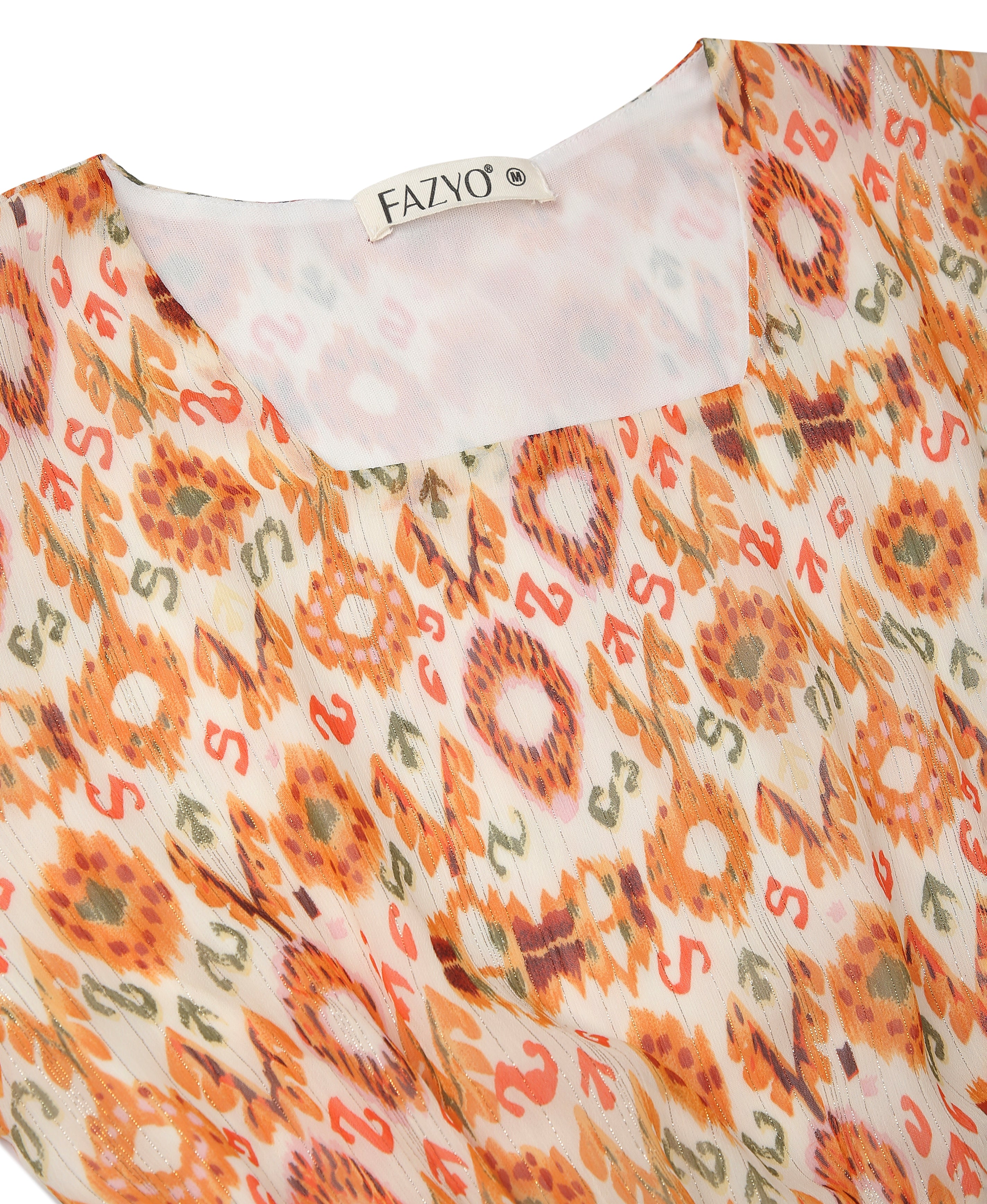 Golden Glow Chiffon Dress
