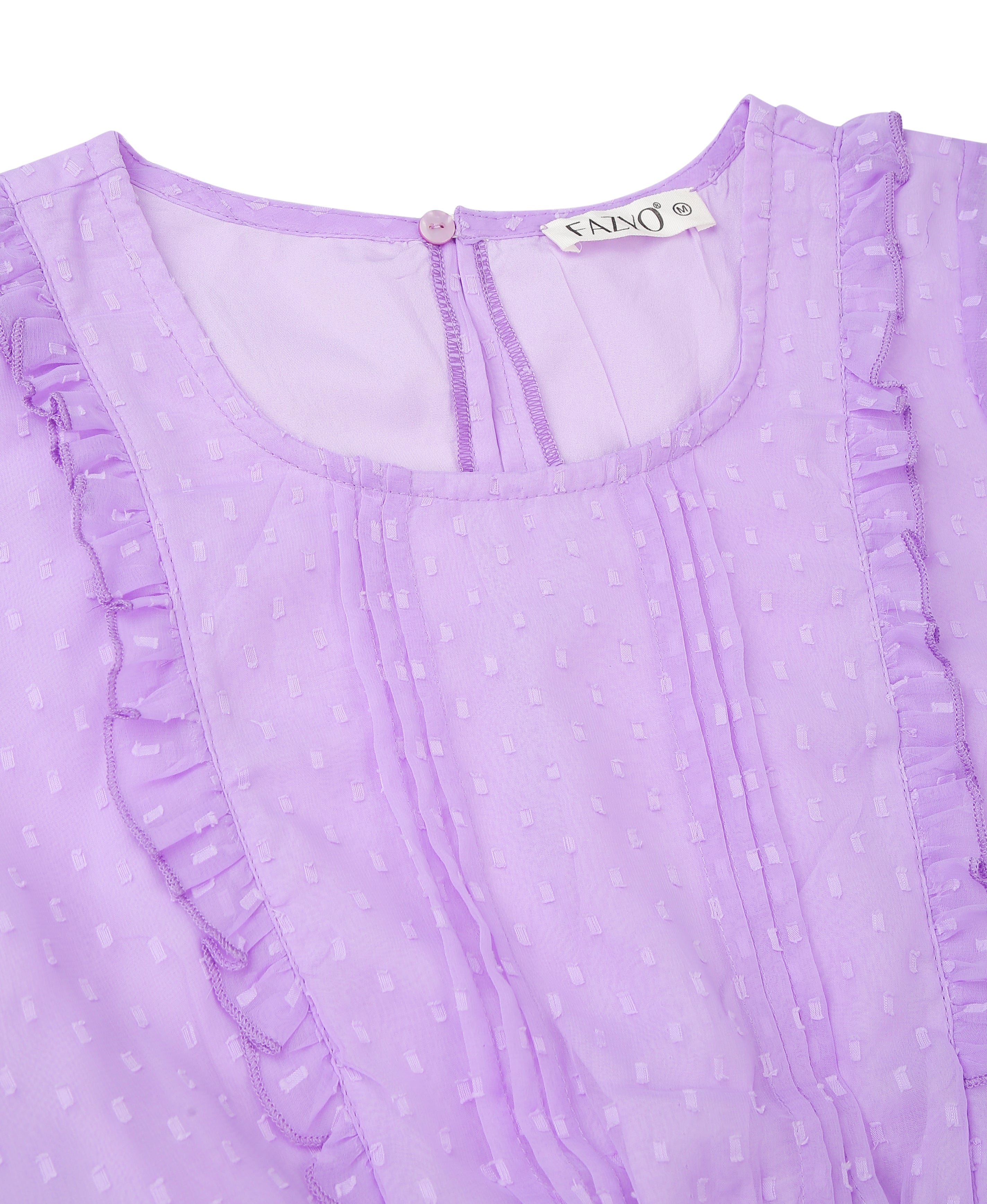 Lilac Layers Short Dress
