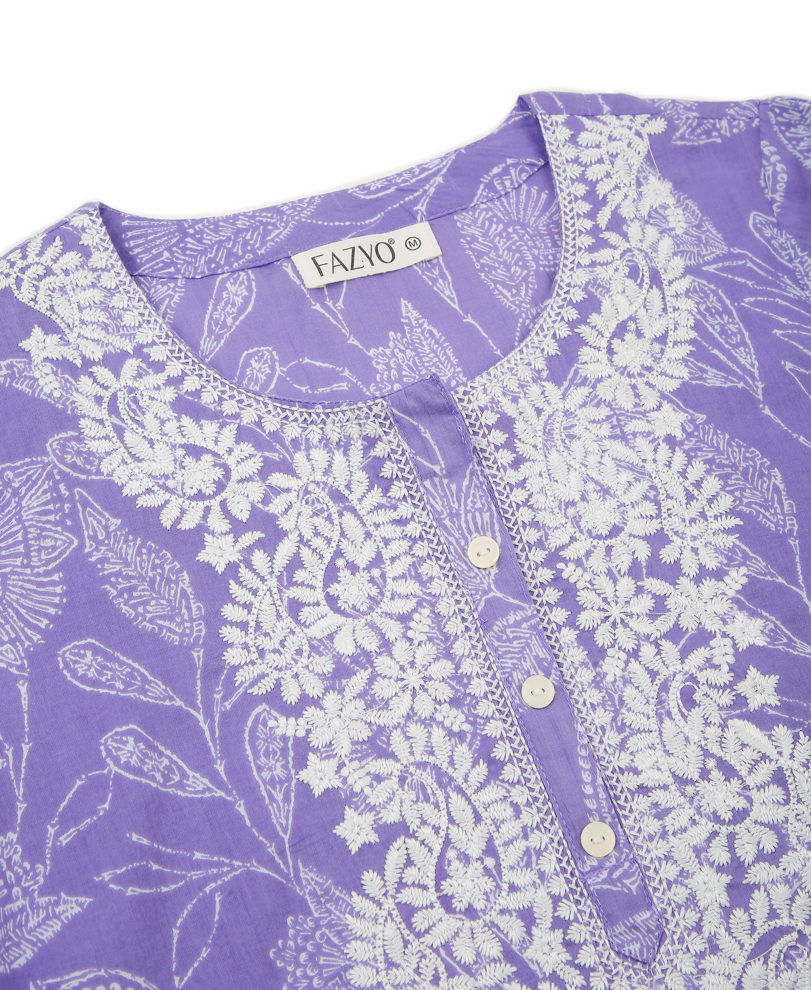 Purple Bloom A-Line Dress