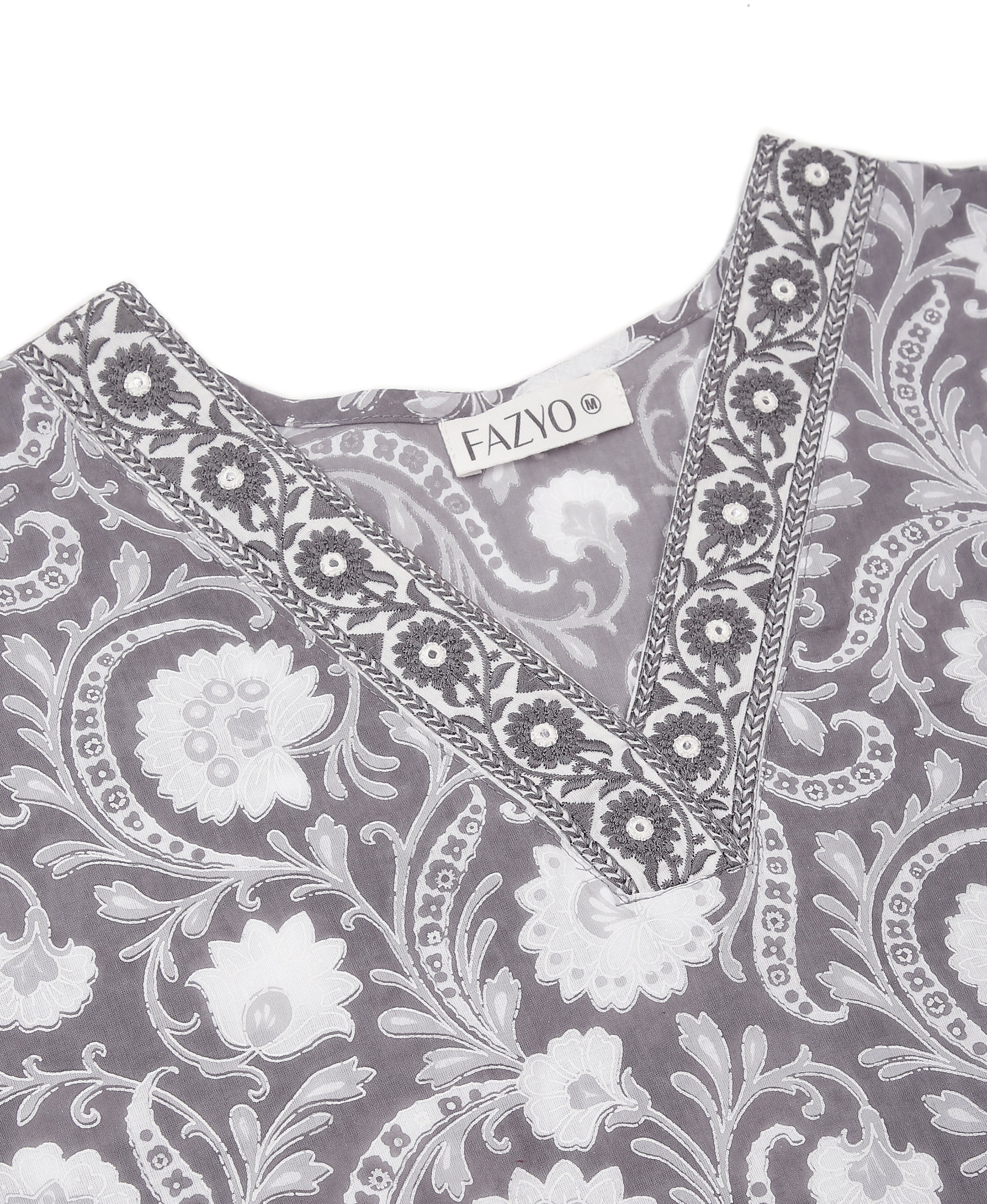 Ash Bloom Straight Kurti