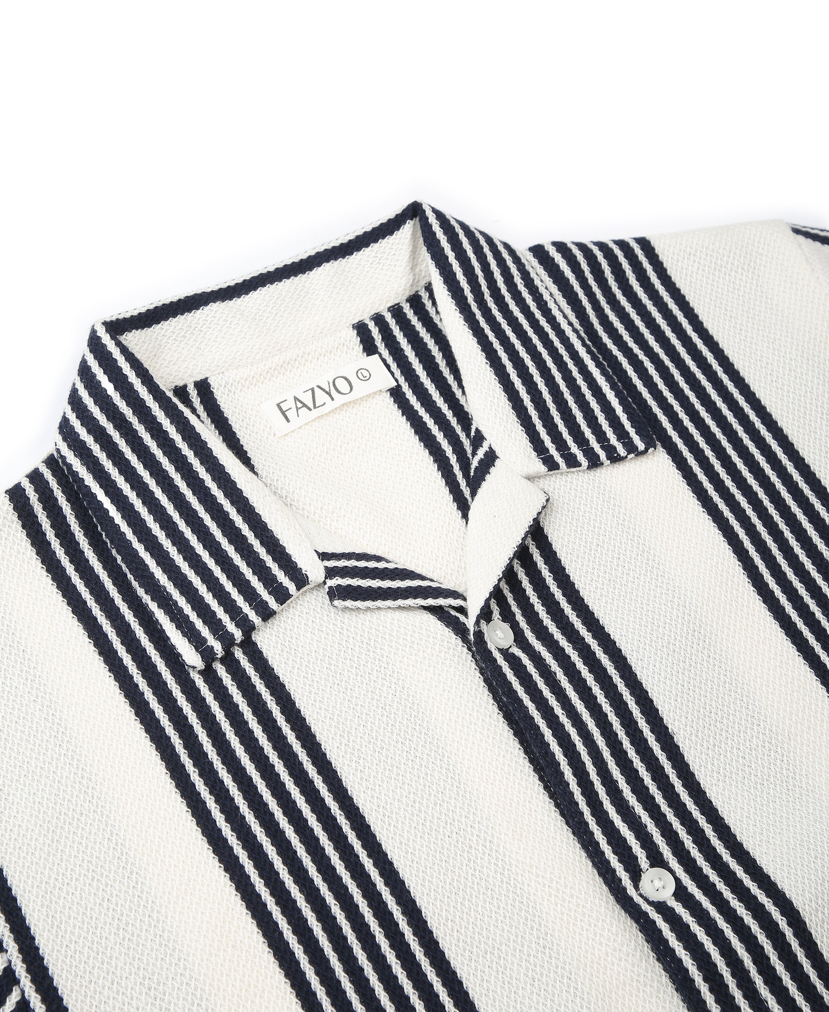 Navy Stripe Regular Shirt