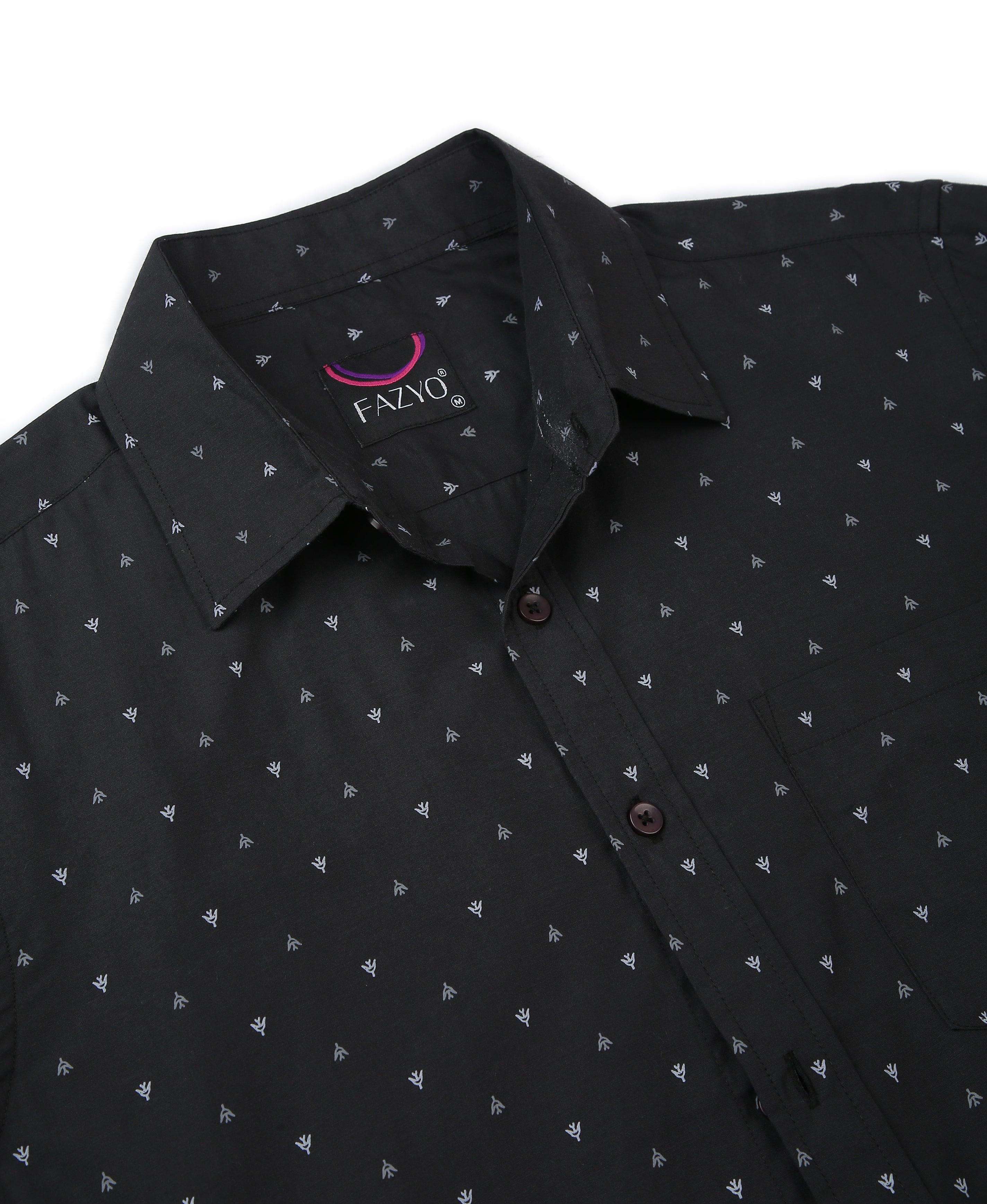 Walnut Print Tailored Shirt