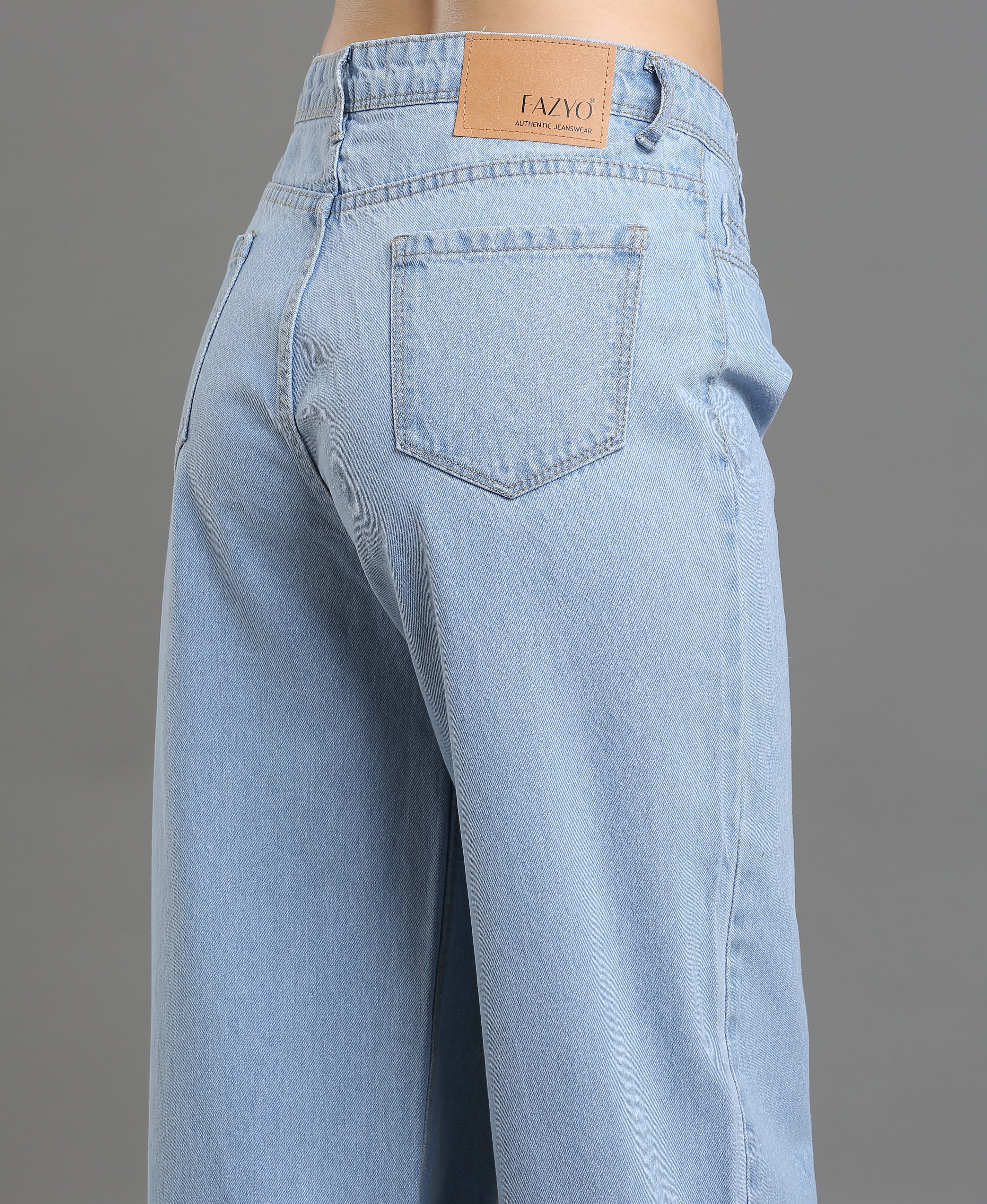 Ice Wash Classic Denim Jean