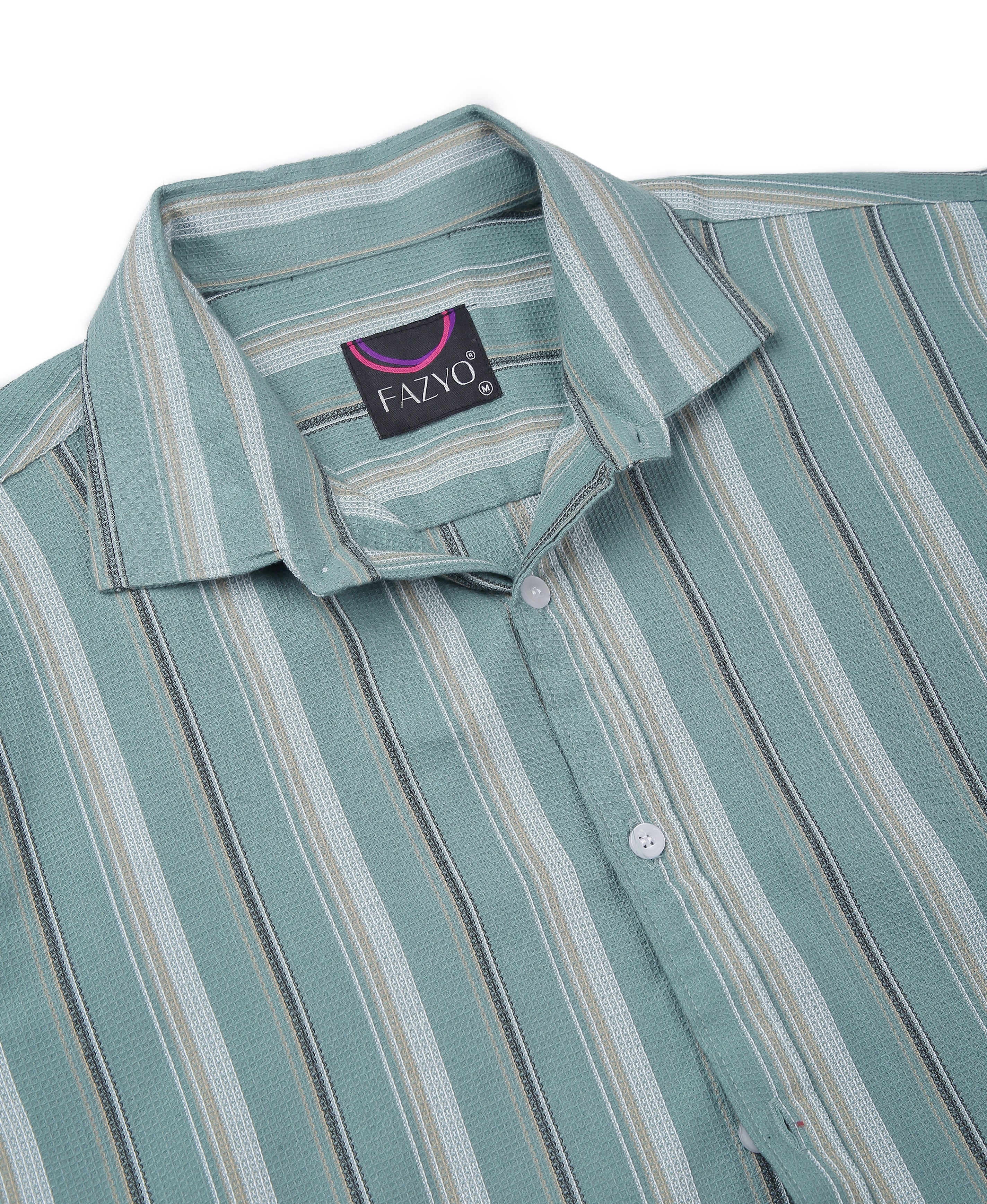 Emerald Stripe Tailored Shirt