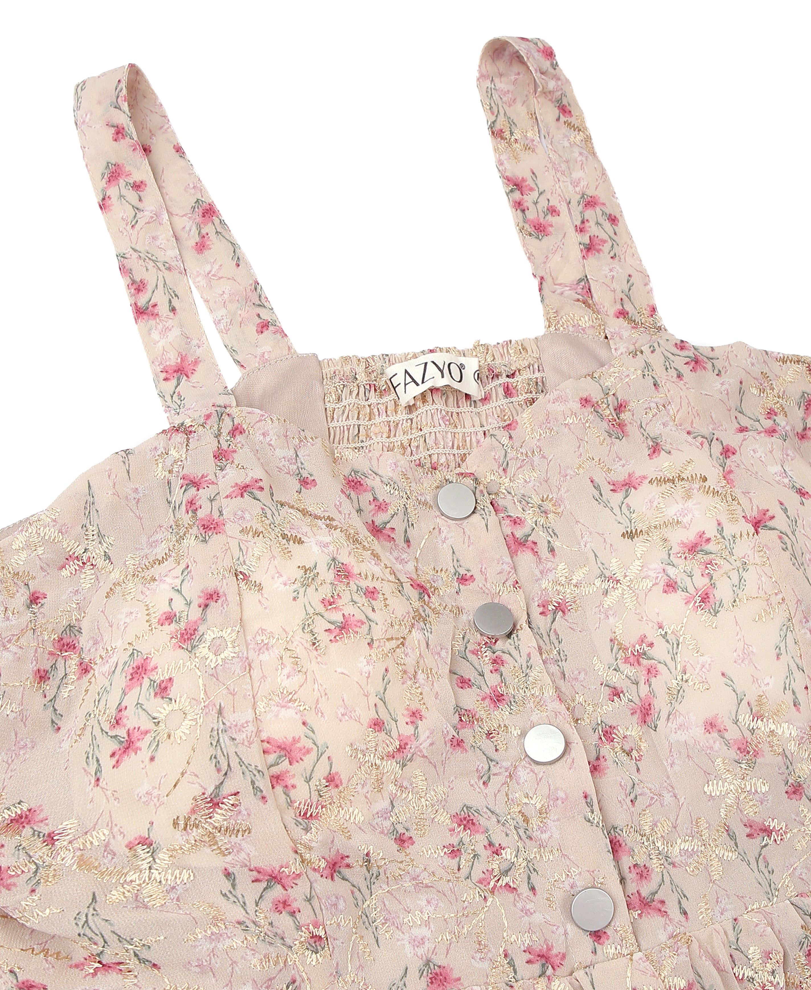 Blush Bloom Georgette Dress
